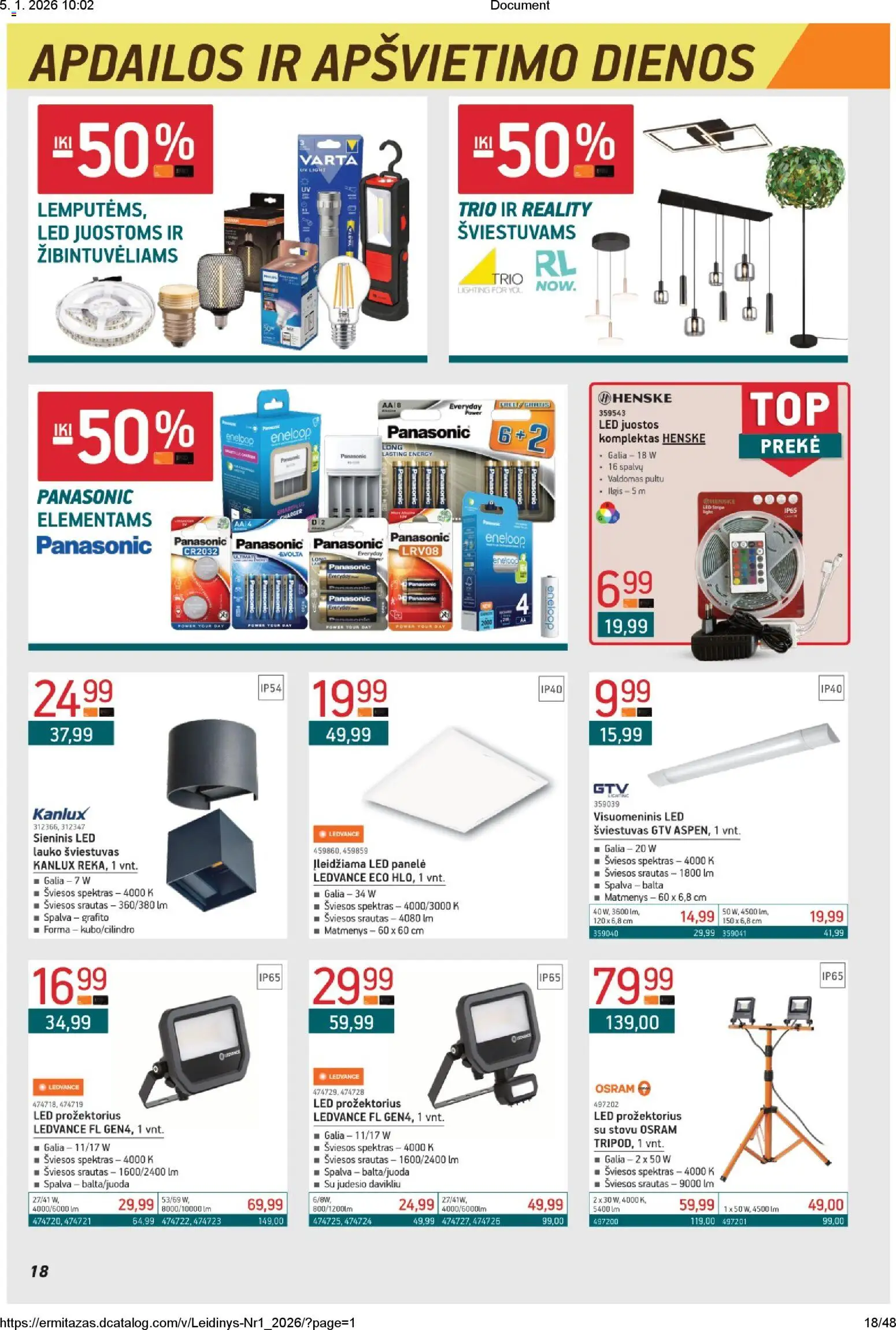 ERMITAŽAS akcijos nuo 05.01.2026 | Puslapis: 18