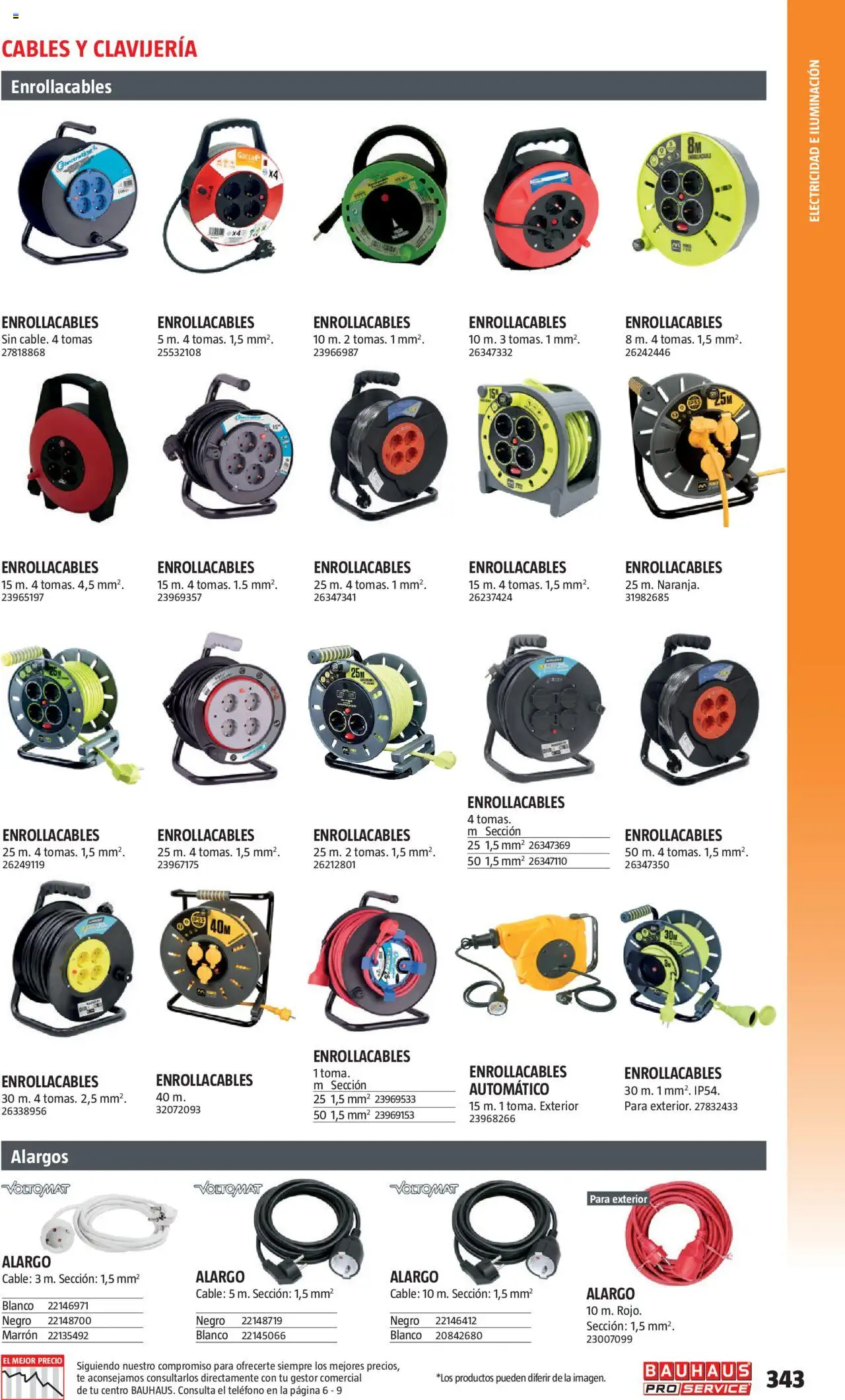 Bauhaus - ProService  │ válido desde el 24.02.2025 | Página: 343 | Productos: Té, Teléfono, Cable