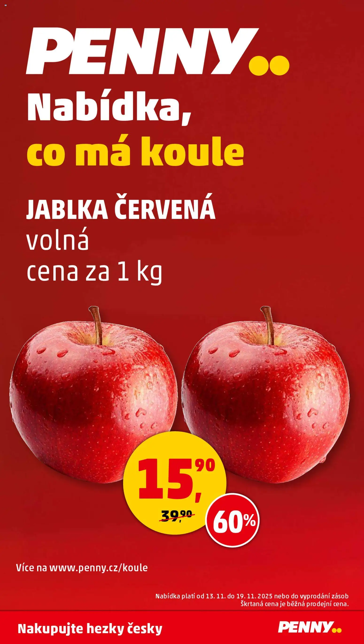 Penny Market leták - Čtvrtečník od 13.11.2025 | Strana: 29 | Produkty: Jablka