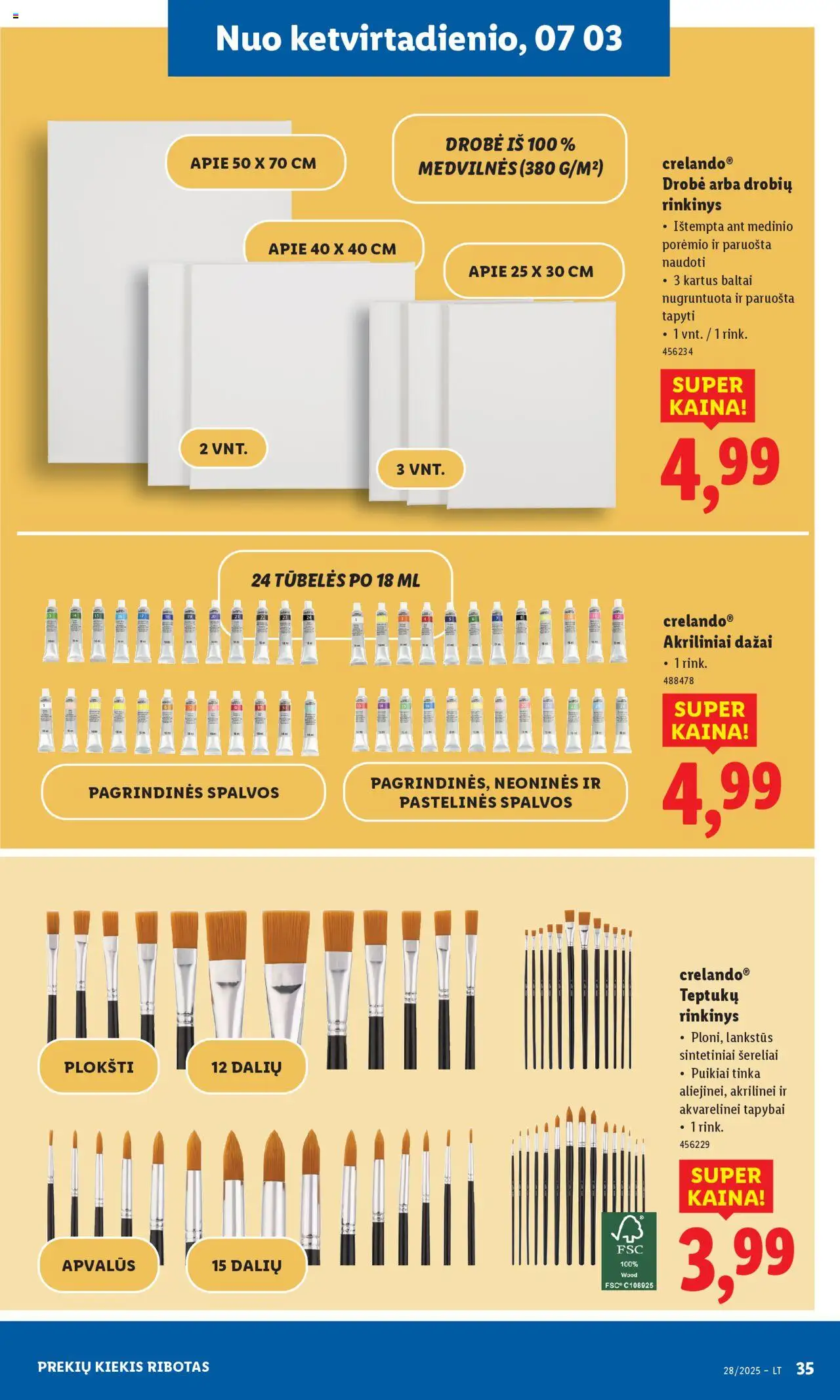 LIDL leidinys - Ne maisto prekių pasiūlymai│galioja nuo 30.06.2025 | Puslapis: 35