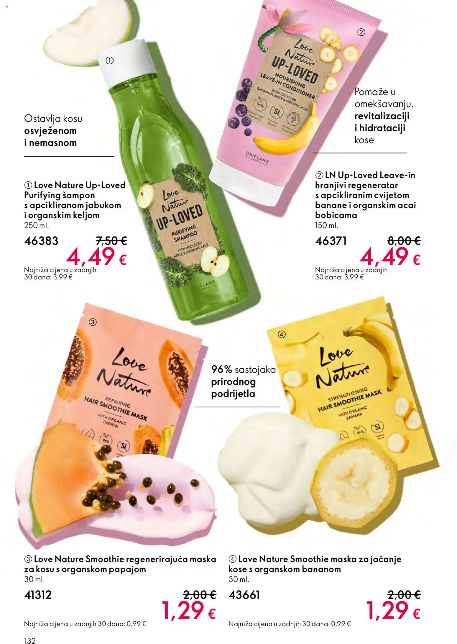 Oriflame katalog | vrijedi od 29.10.2025 | Stranica: 132 | Proizvodi: Šampon, Maska, Banane, Smoothie