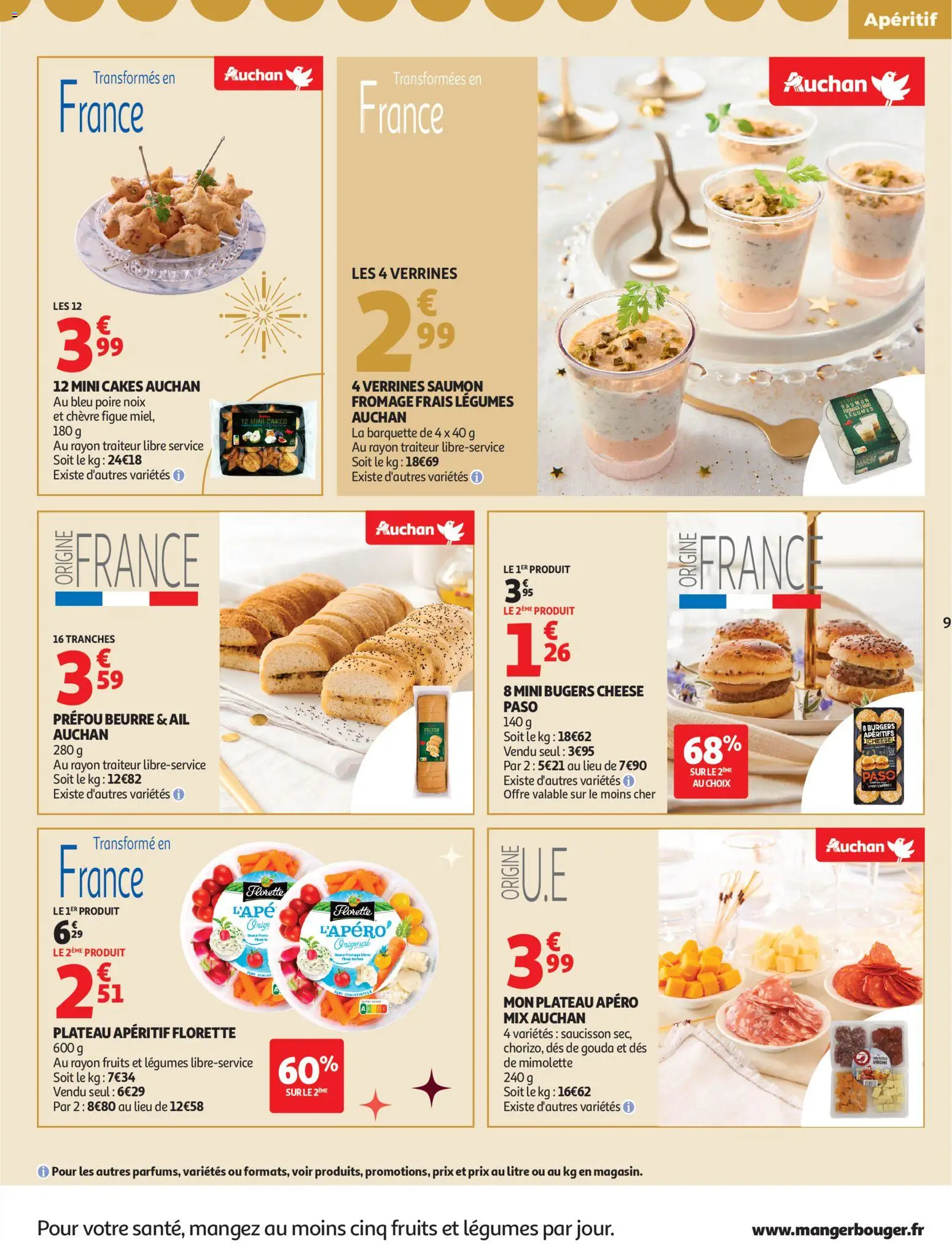 {H1} | Page: 9 | Produits: Poire, Verrines, Noix, Fromage frais