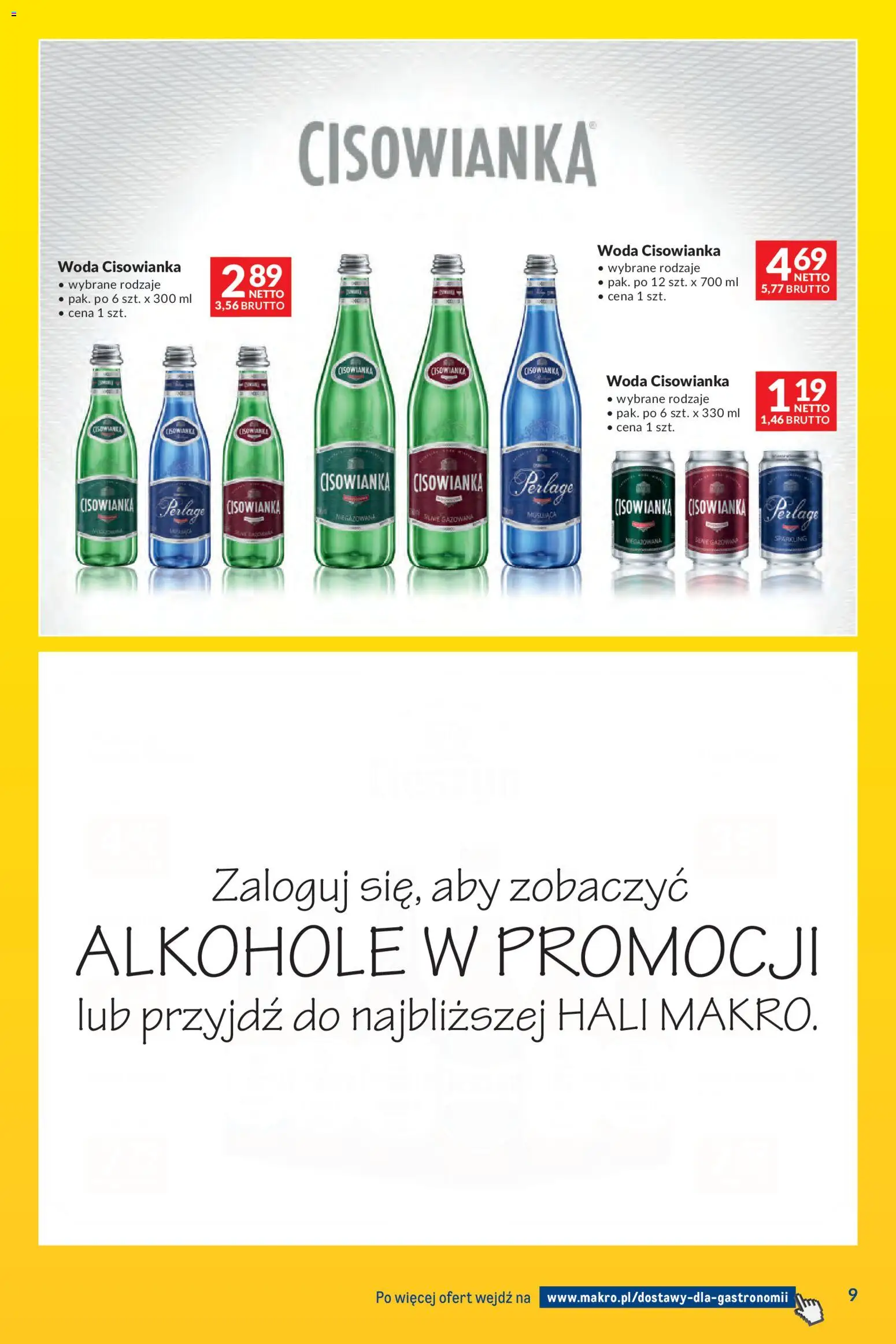 Makro gazetka - Dostawy dla gastronomii od 07.04.2026 | Strona: 9 | Produkty: Woda