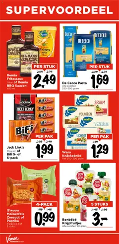  | Pagina: 35 | Producten: Pasta, Kész piskótalap, Saus, Jack Links