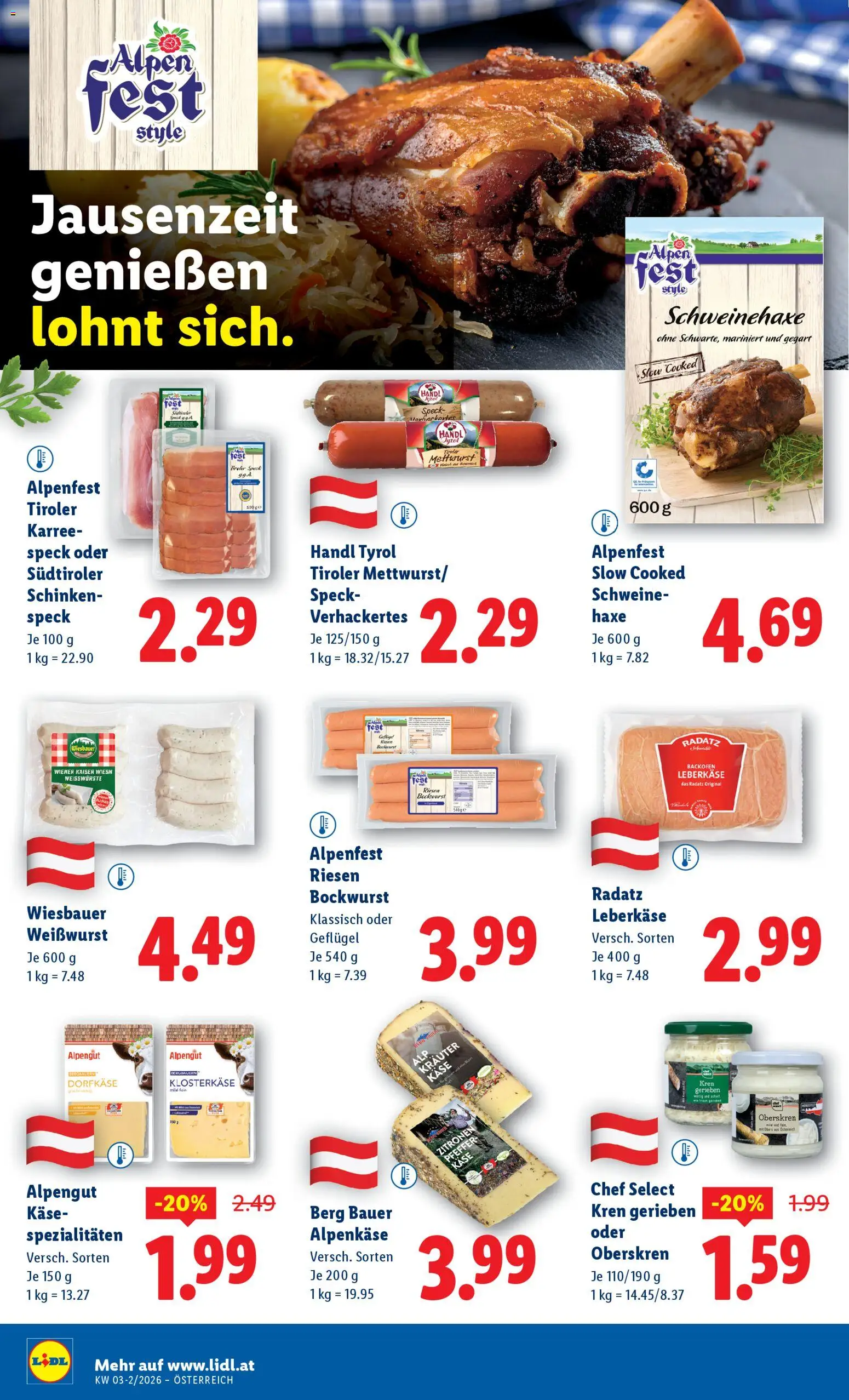Lidl Altenmarkt im Pongau, St. Johann im Pongau, Zell am See gültig ab 15.01.2026 | Seite: 16 | Produkte: Pfeffer, Käse, Schinken