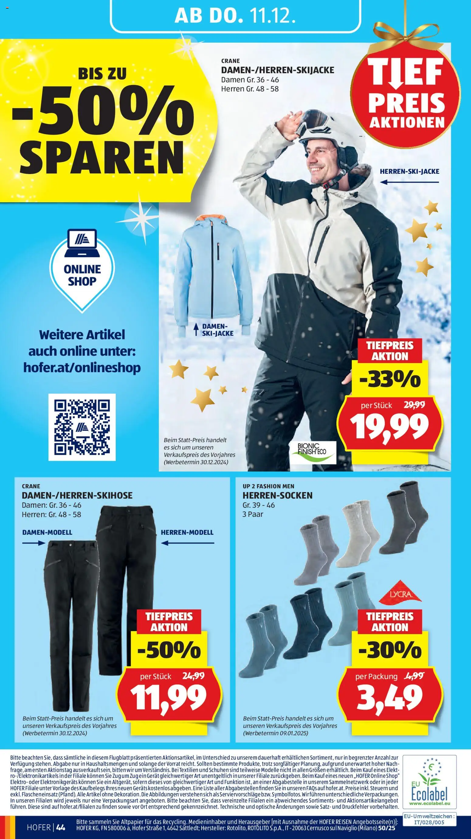 Hofer Flugblatt gültig ab 05.12.2025 | Seite: 58