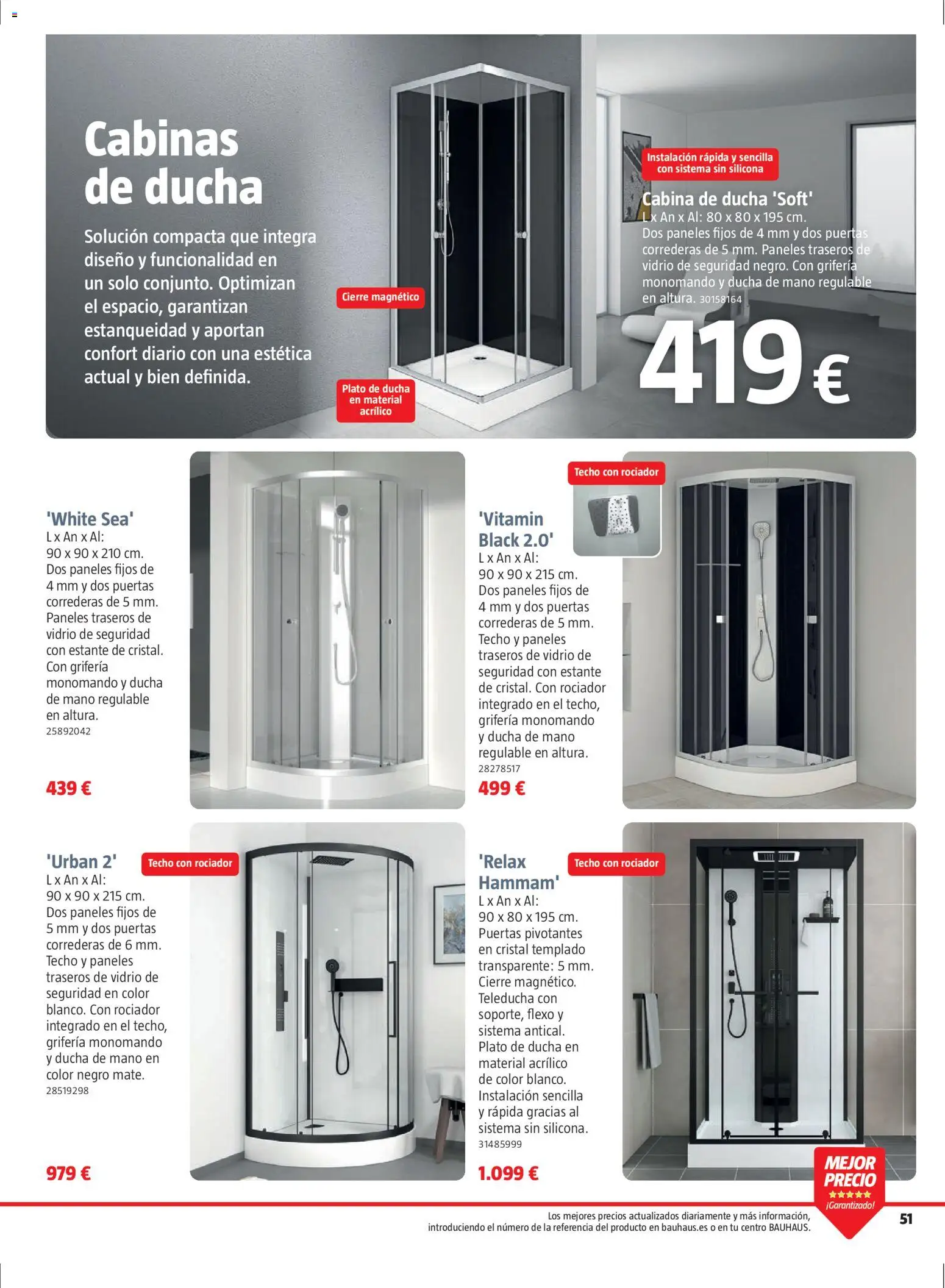 Bauhaus folleto Renueva │ válido desde el 02.03.2026 | Página: 51 | Productos: Estante, Ducha