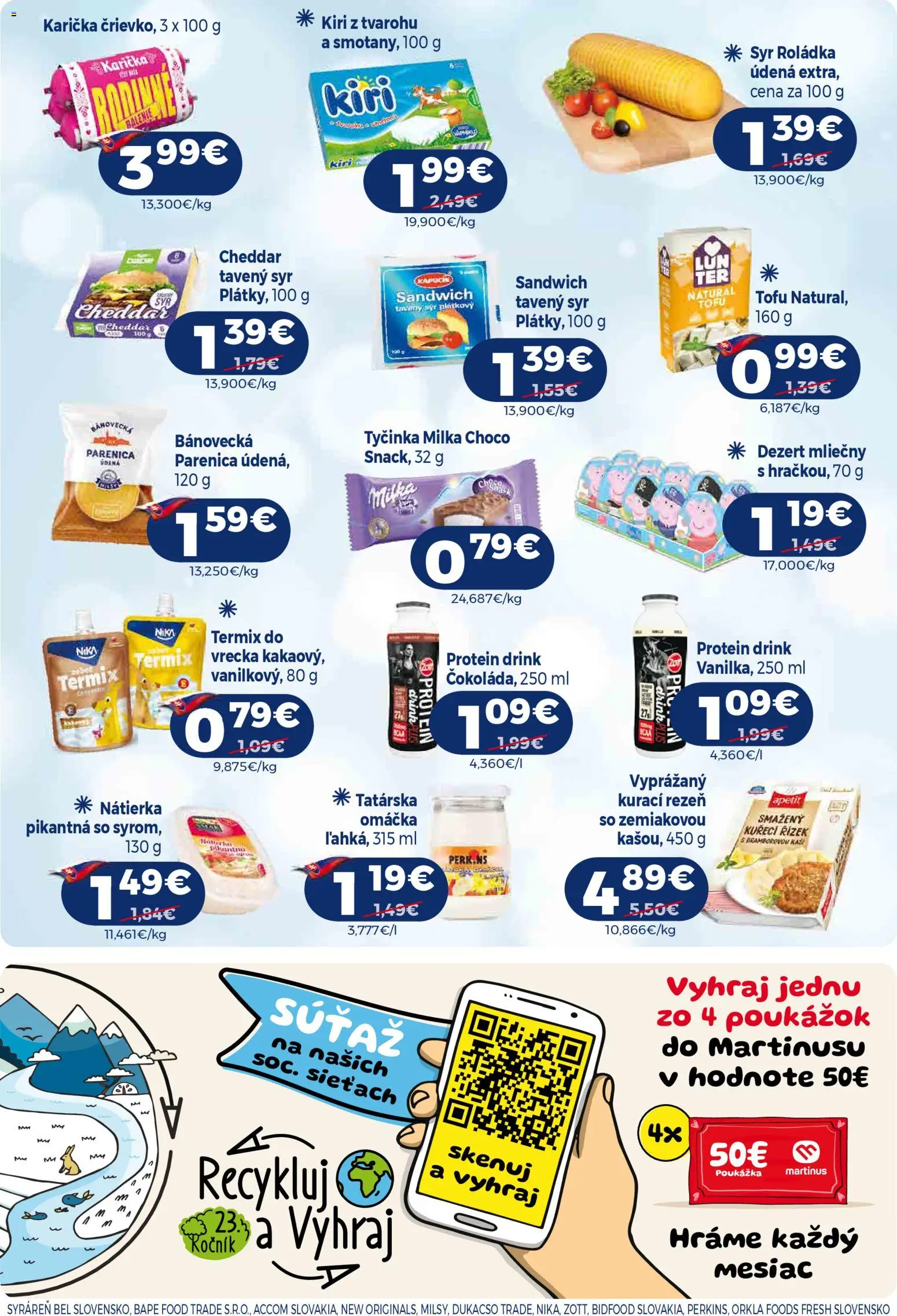 Nové Milk Agro akcie – leták je platný od 21.01.2026 | Strana: 5 | Produkty: Syr, Tofu, Protein, Milka