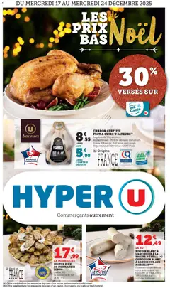 Hyper U - Prévisualisation de Hyper U - Les prix bas de Noël valide à partir de 17.12.2025