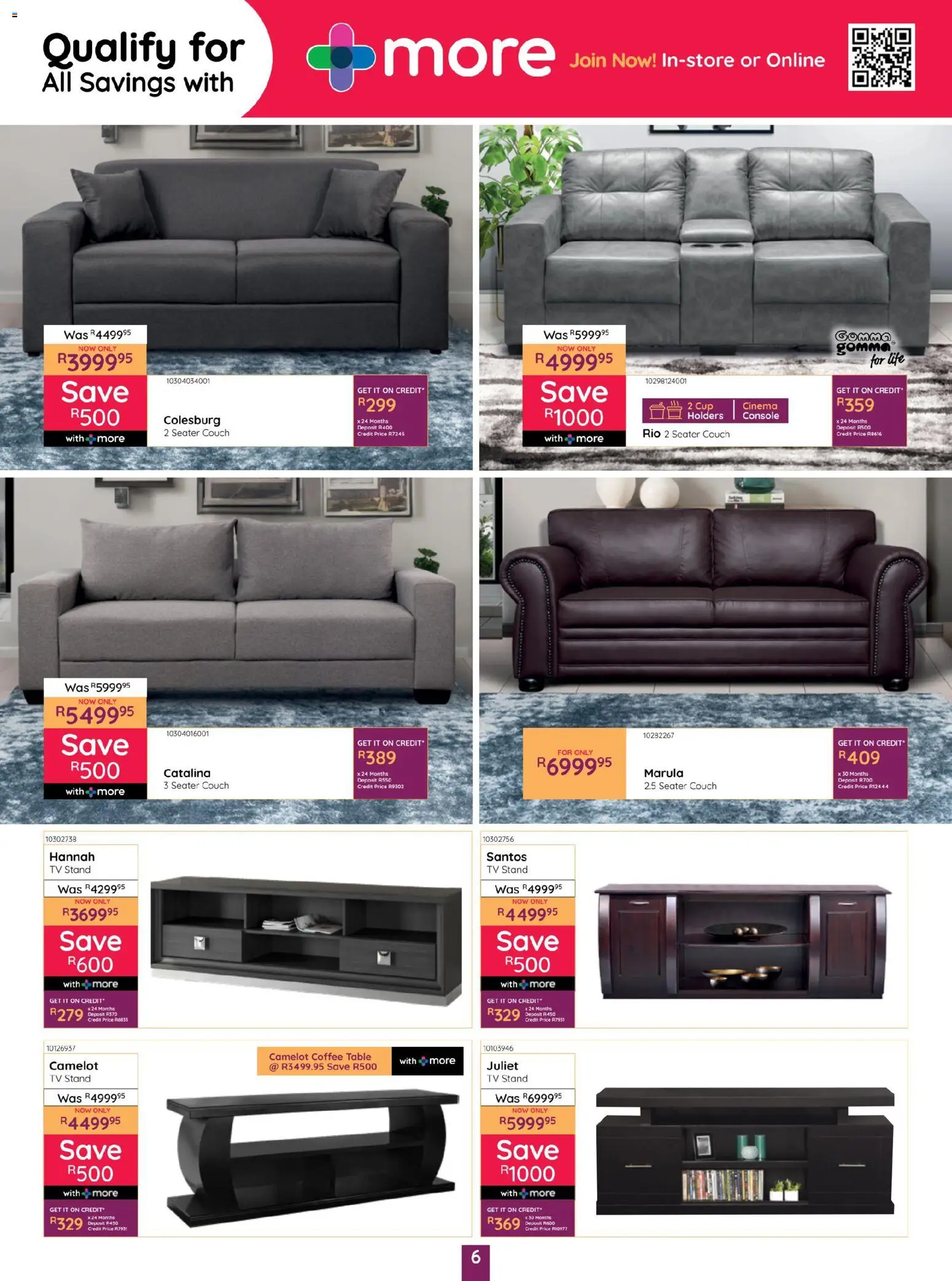 New Bradlows catalogue – valid from 29.12.2025 | Page: 6 | Products: Seater, Couch, Coffee table, Coffee