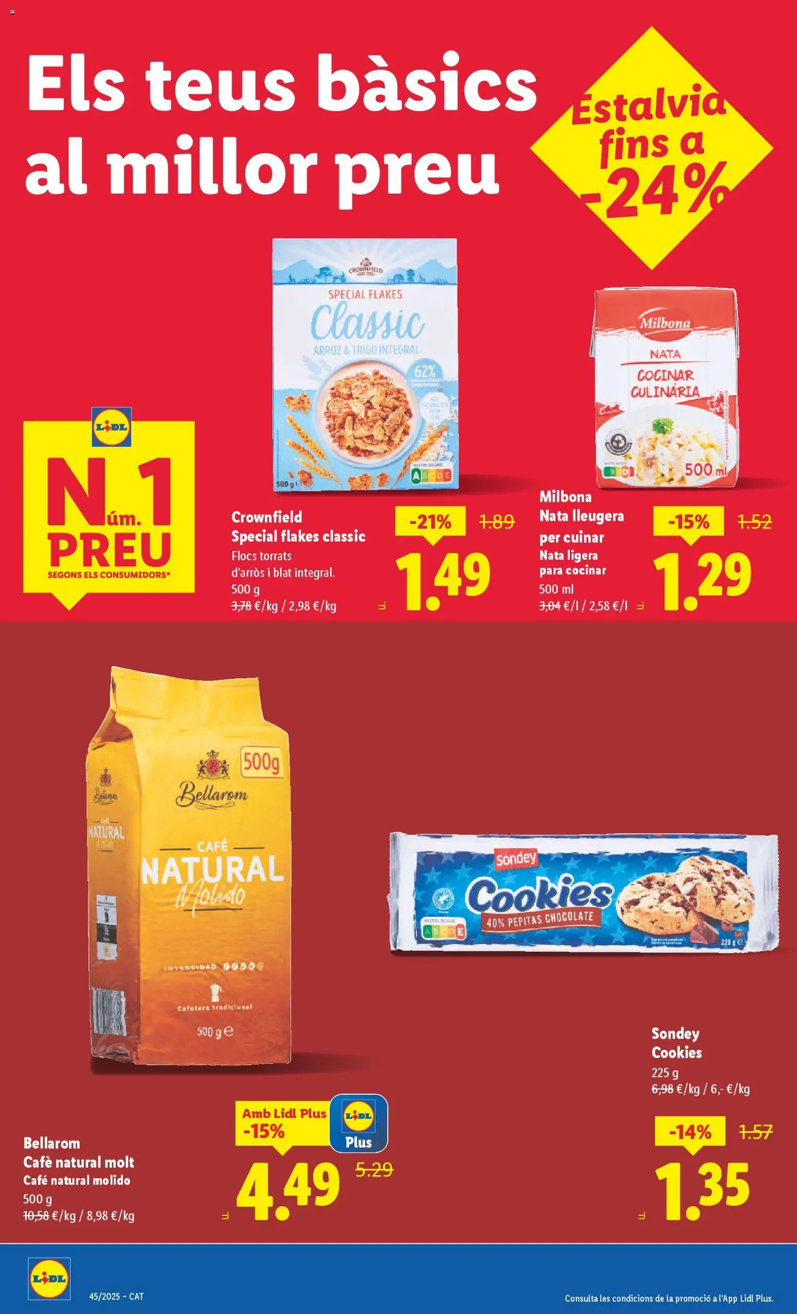 Lidl folleto │ válido desde el 03.11.2025 | Página: 4 | Productos: Café, Chocolate, Arroz, Cafetera