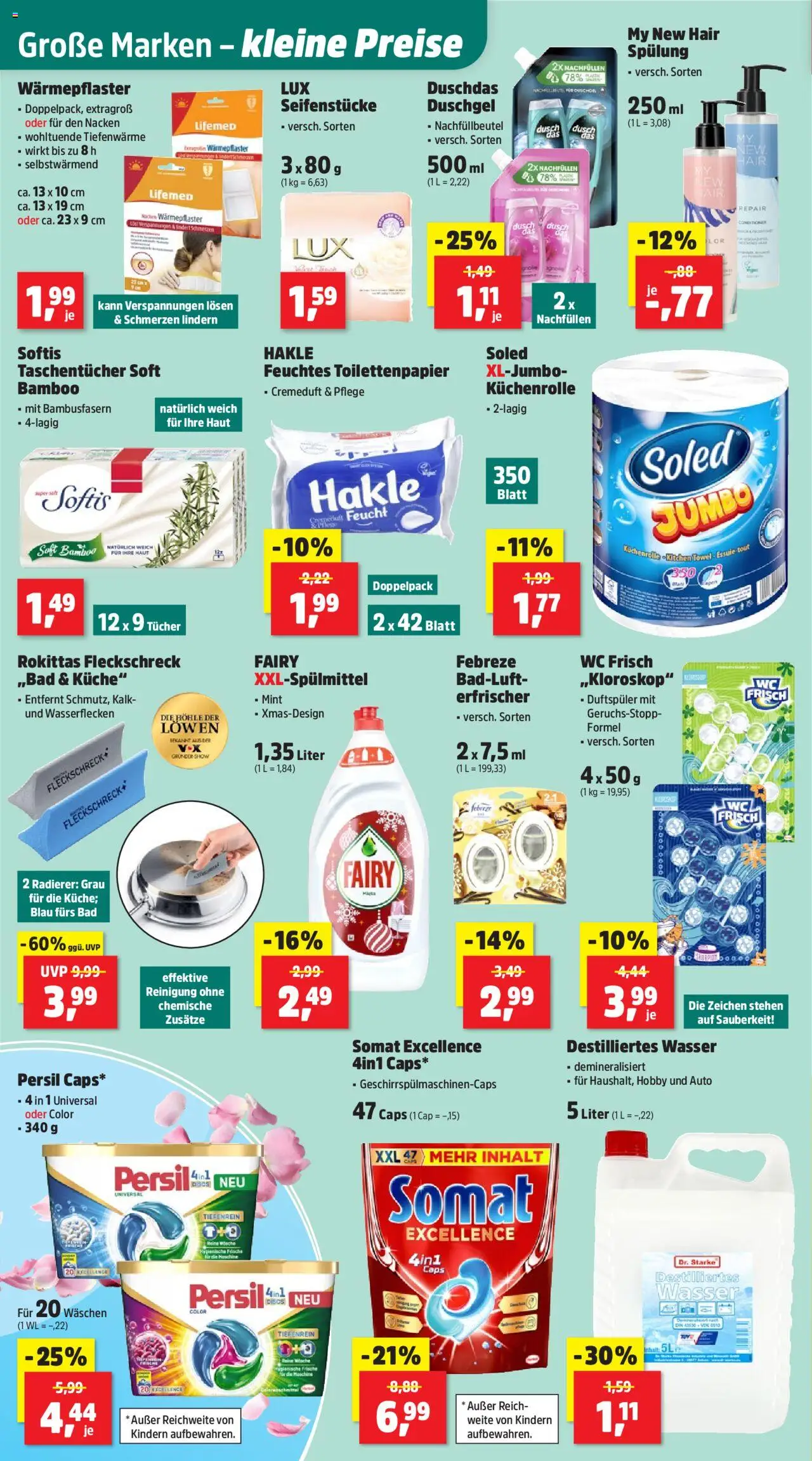 Thomas Philipps Prospekt – gültig ab 22.09.2025 | Seite: 14 | Produkte: Spülung, Wasser, Duschdas, Toilettenpapier