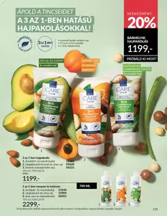 Katalógus AVON 2026 januári - amely érvényes a következő dátumtól: 01.01.2026 | Oldal: 163 | Termékek: Sárgabarack, Sampon, Makadámdió, Avokádó