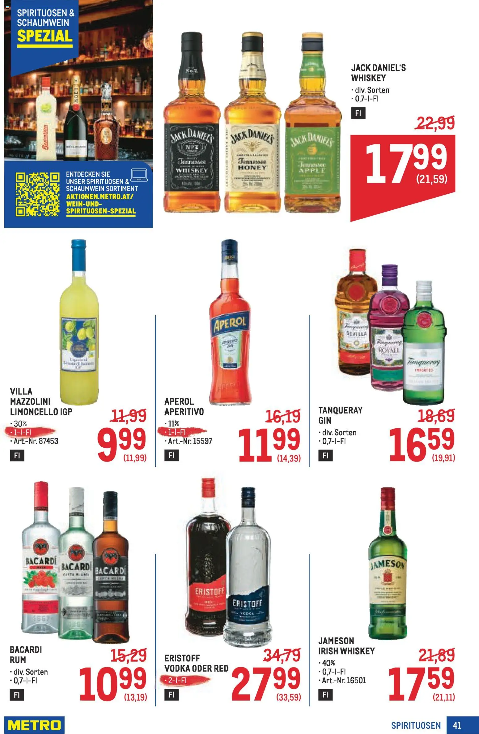 Metro Profi gültig ab 05.02.2026 | Seite: 41 | Produkte: Whiskey