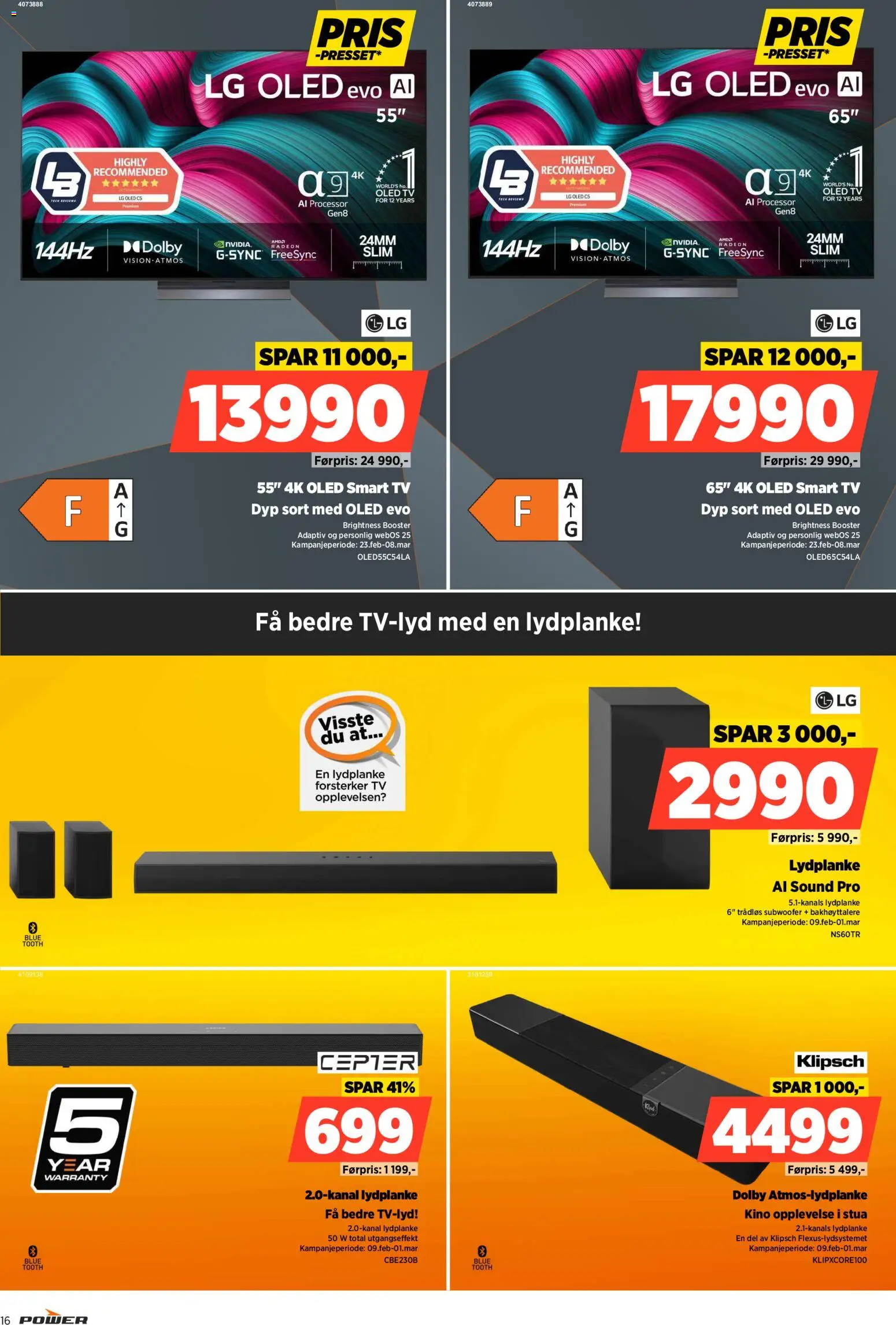 {H1} | Side: 16 | Produkter: Forsterker, Tv, Суміш дитяча