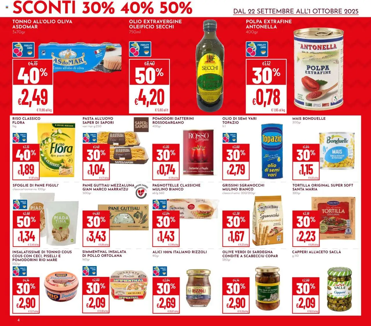 Volantino Pan del 22.09.2025 | Pagina: 4 | Prodotti: Pane, Pollo, Riso, Alici