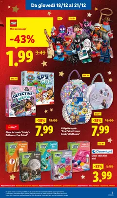 Anteprima del volantino Lidl Mega Affari catalogo valido a partire dal 18.12.2025 | Pagina: 3 | Prodotti: The, Gioco, Valigetta, Tavolo