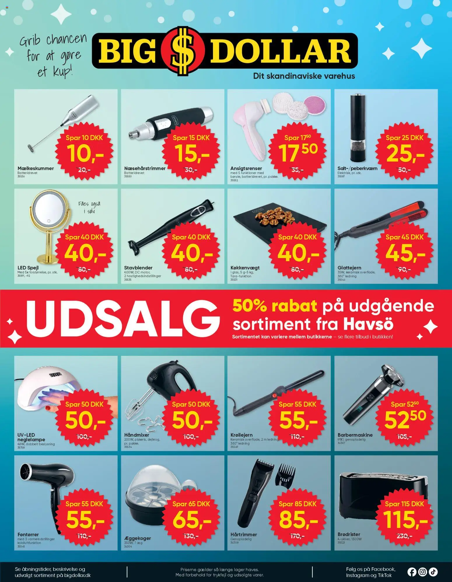 Bigdollar tilbudsavis – gyldig fra 13.02.2026 | Side: 8 | Produkter: Æg, Brødrister, Hårtrimmer, Glattejern