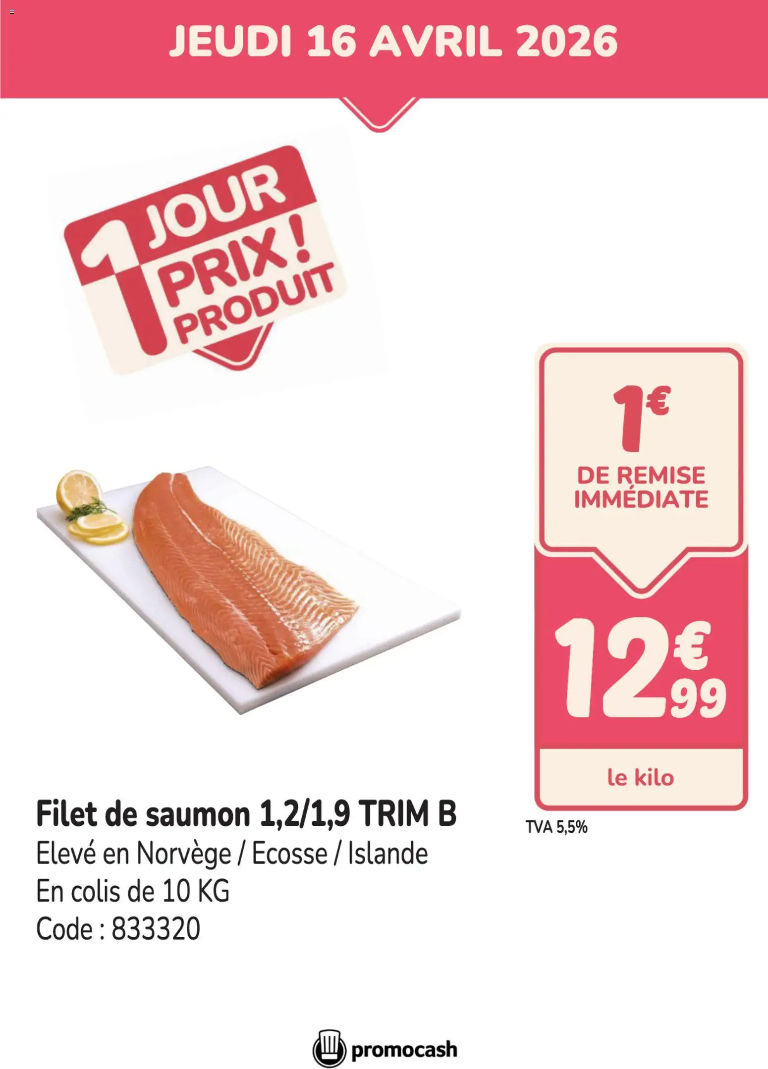 {H1} | Page: 1 | Produits: Filet de saumon, Saumon