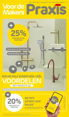 Praxis - Folder - Voorbeeld van een folder van Praxis, geldig van 28.07.2025