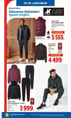 Esmara Men Férfi steppelt mellény, Kellemesen könnyű mellény állógallérral vagy kapucnival Méret: M-XL - amely érvényes a következő dátumtól: 05.02.2026 | Oldal: 38