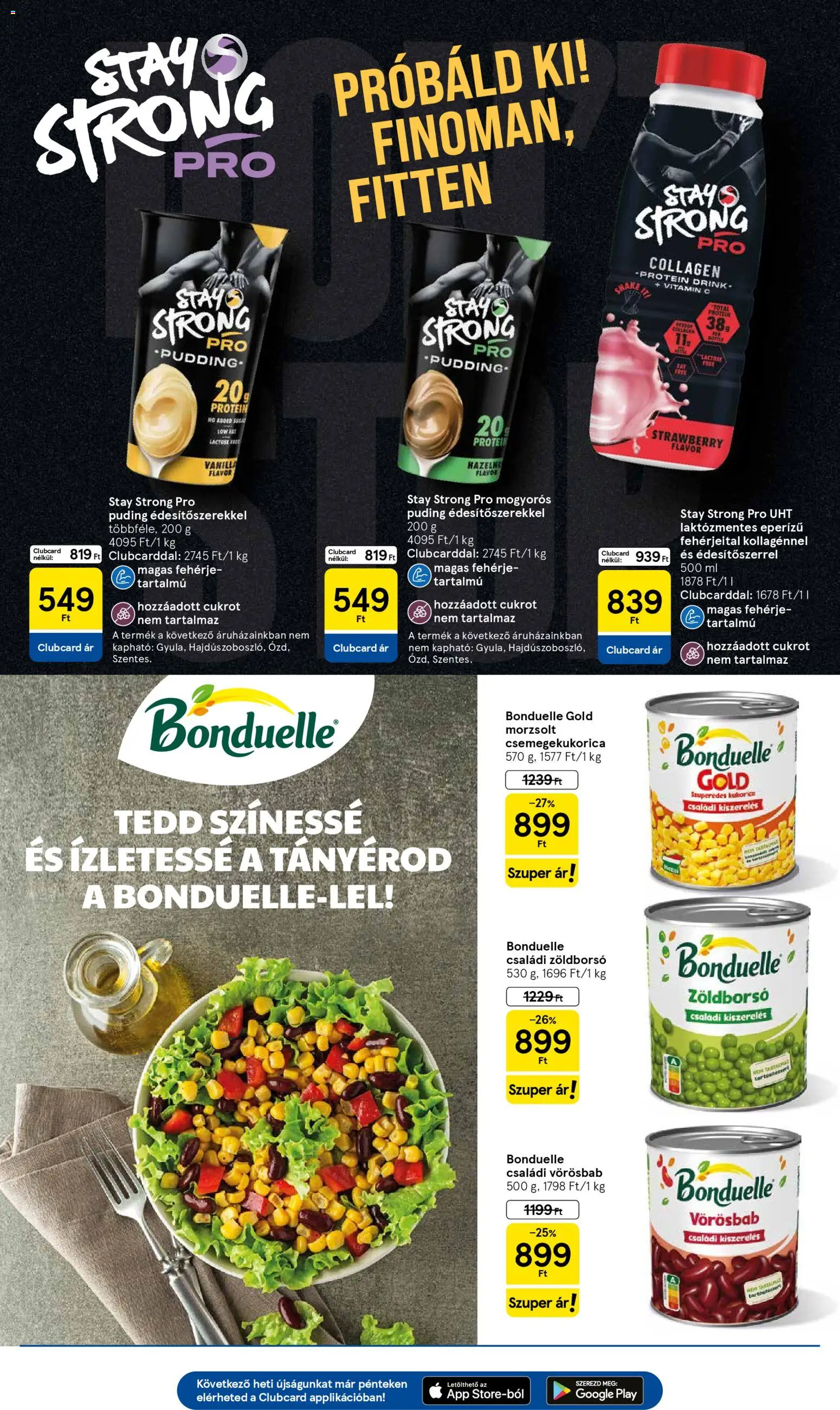 Tesco akciós ujság - amely érvényes a következő dátumtól: 02.01.2026 | Oldal: 19 | Termékek: Puding, Zöldborsó, Csemegekukorica, Protein