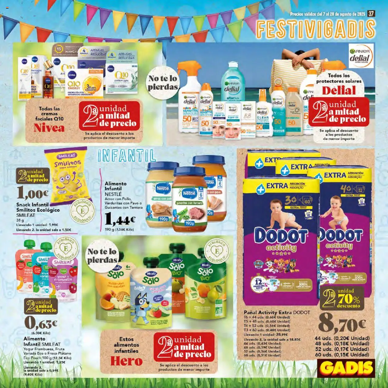 Gadis folleto │ válido desde el 07.08.2025 | Página: 37 | Productos: Yogur, Arroz, Té, Galletas