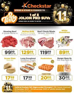 Check Star specials catalogue – valid from 22.10.2025 | Page: 7 | Products: Buns, Beef, Cream