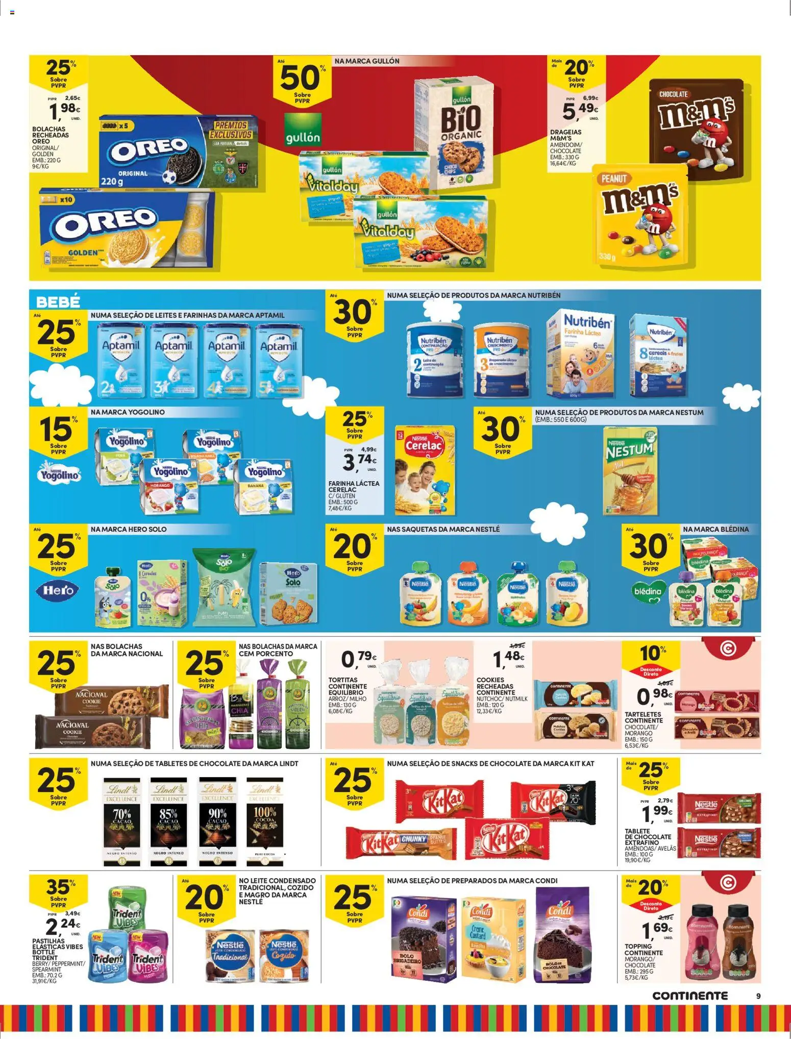 Continente Madeira │ válido de 28.04.2026 | Página: 9 | Produtos: Farinha láctea, Bolachas, Leite condensado, Milho