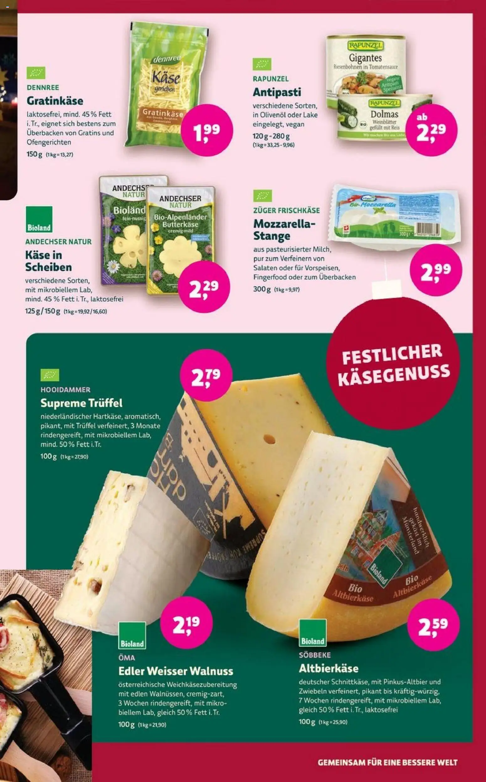 Denns BioMarkt Angebote – gültig ab 17.12.2025 | Seite: 5 | Produkte: Käse, Mozzarella, Olivenol, Zwiebeln