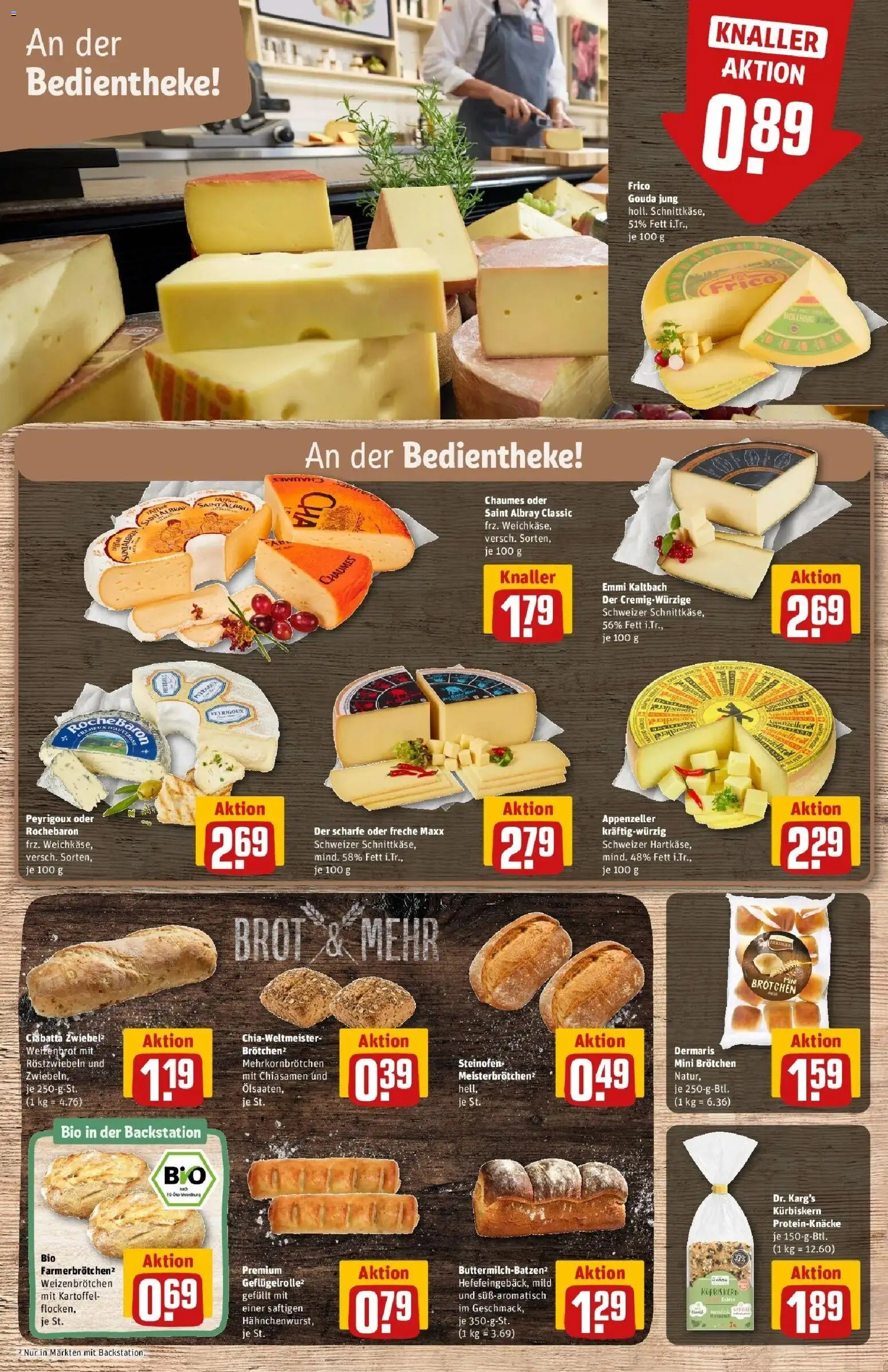 Rewe Prospekt Wernigerode	 – gültig ab 30.03.2026 | Seite: 15 | Produkte: Gouda, Brot