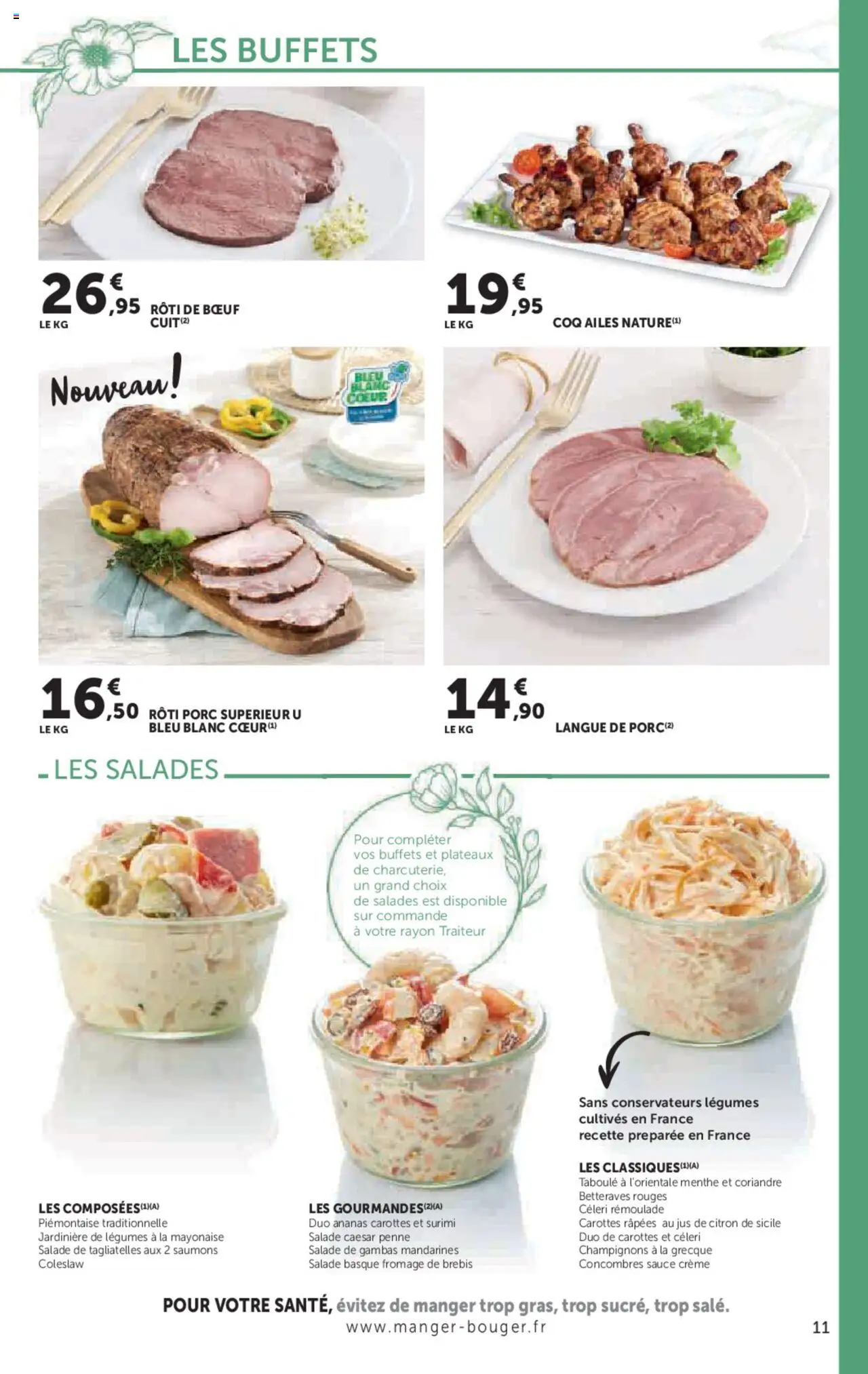  | Page: 11 | Produits: Salade, Fromage, Ananas, Crème