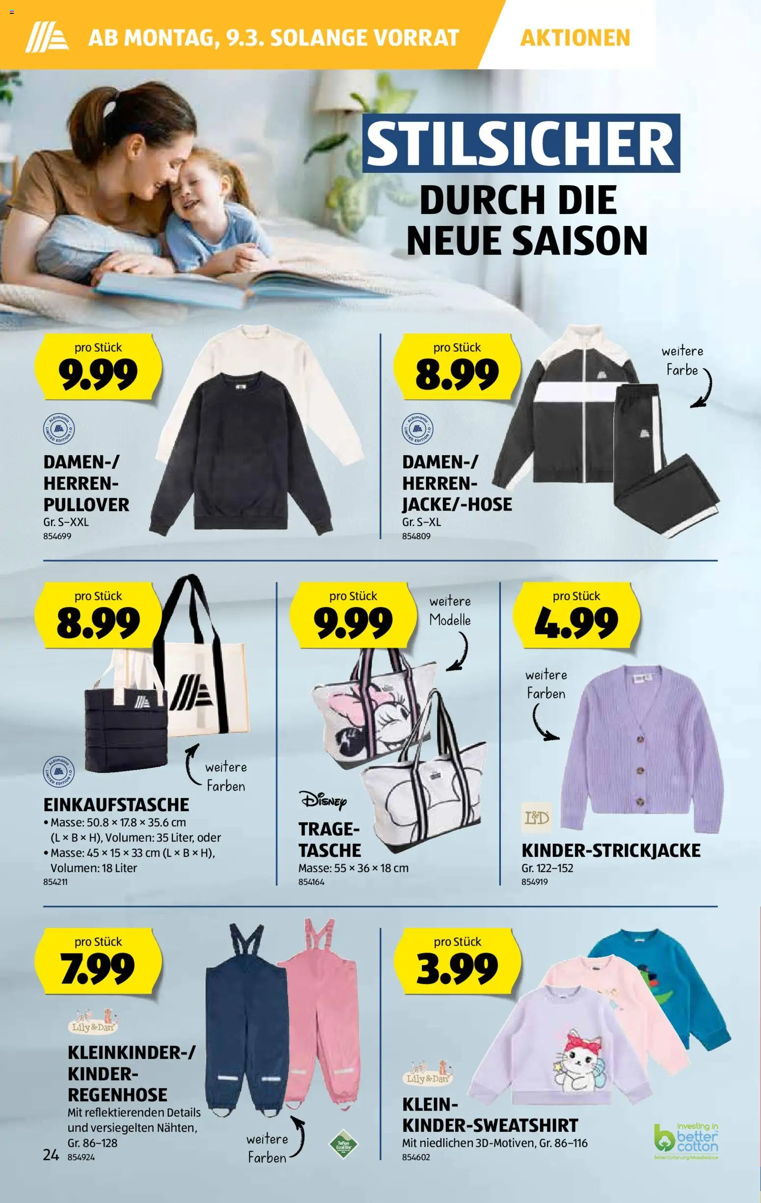 Aldi Aktionen – gültig ab 05.03.2026 | Seite: 25 | Produkte: Pullover, Tasche