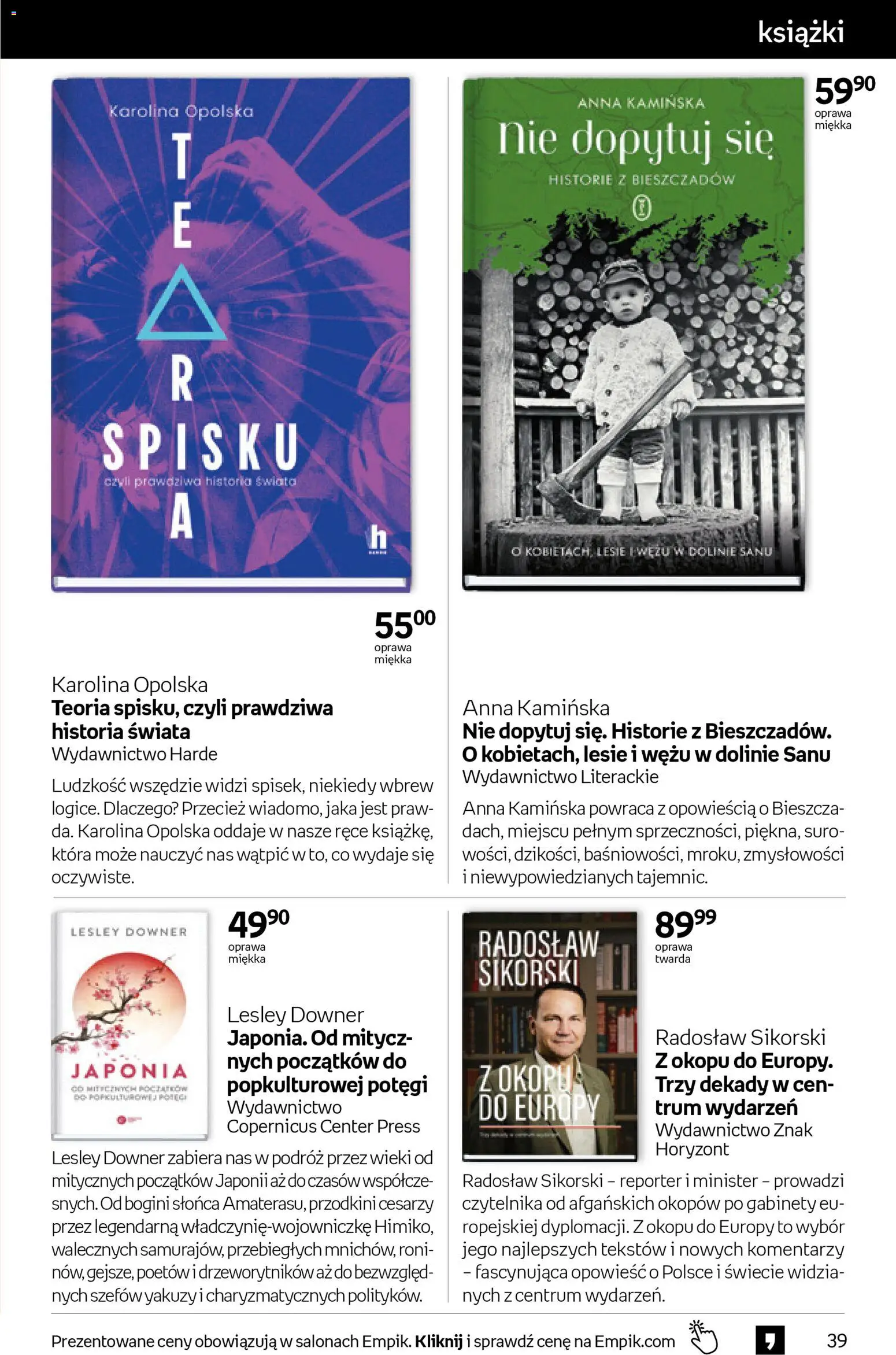 Empik promocje - Tom kultury Książki od 29.10.2025 | Strona: 39 | Produkty: Książki