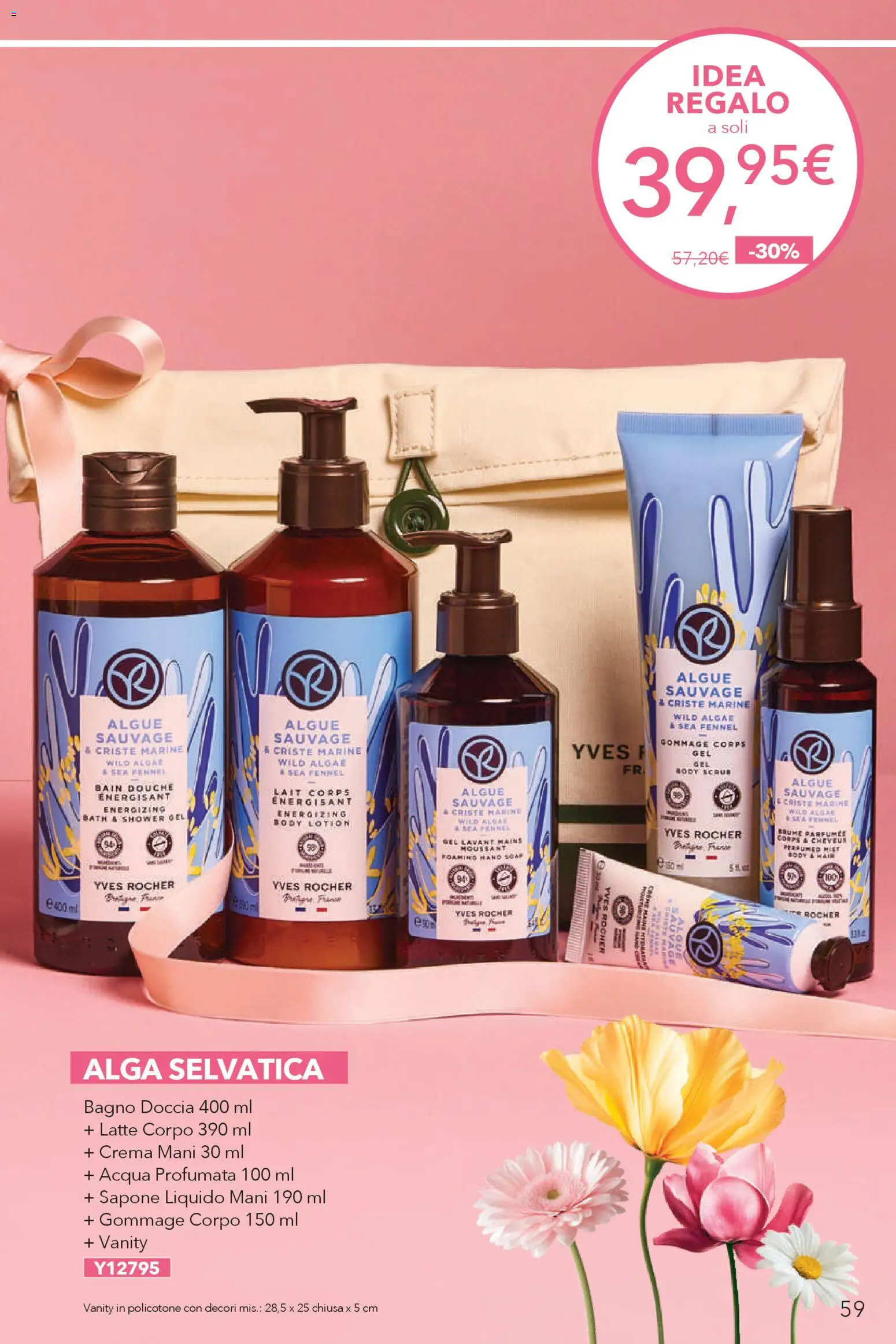 Volantino Yves Rocher del 23.04.2026 | Pagina: 59 | Prodotti: Sapone, Acqua, Latte, Bagno