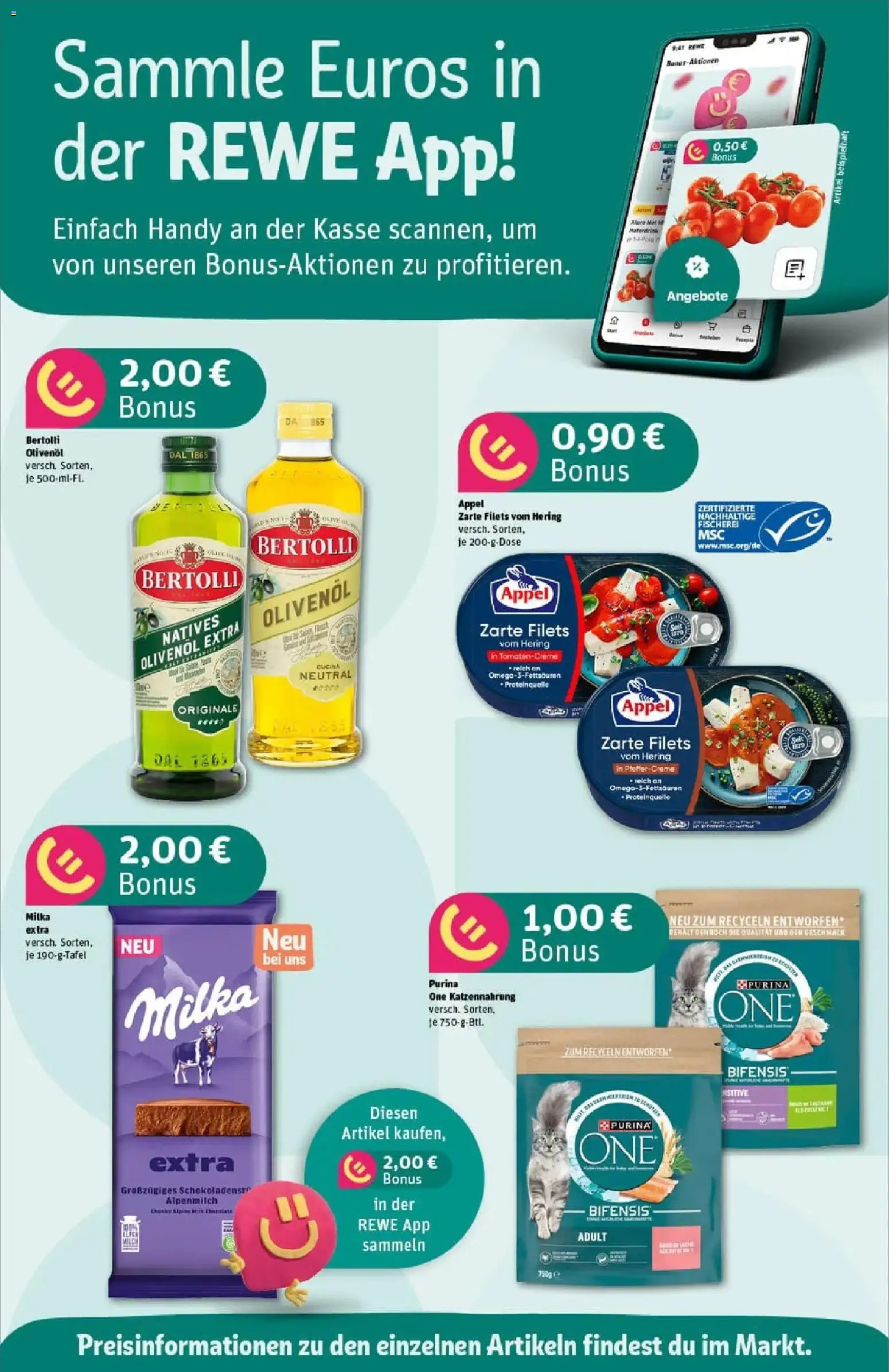 Rewe prospekt Herne	 – gültig ab 10.11.2025 | Seite: 2 | Produkte: Milch, Olivenol, Bertolli olivenol, Milka