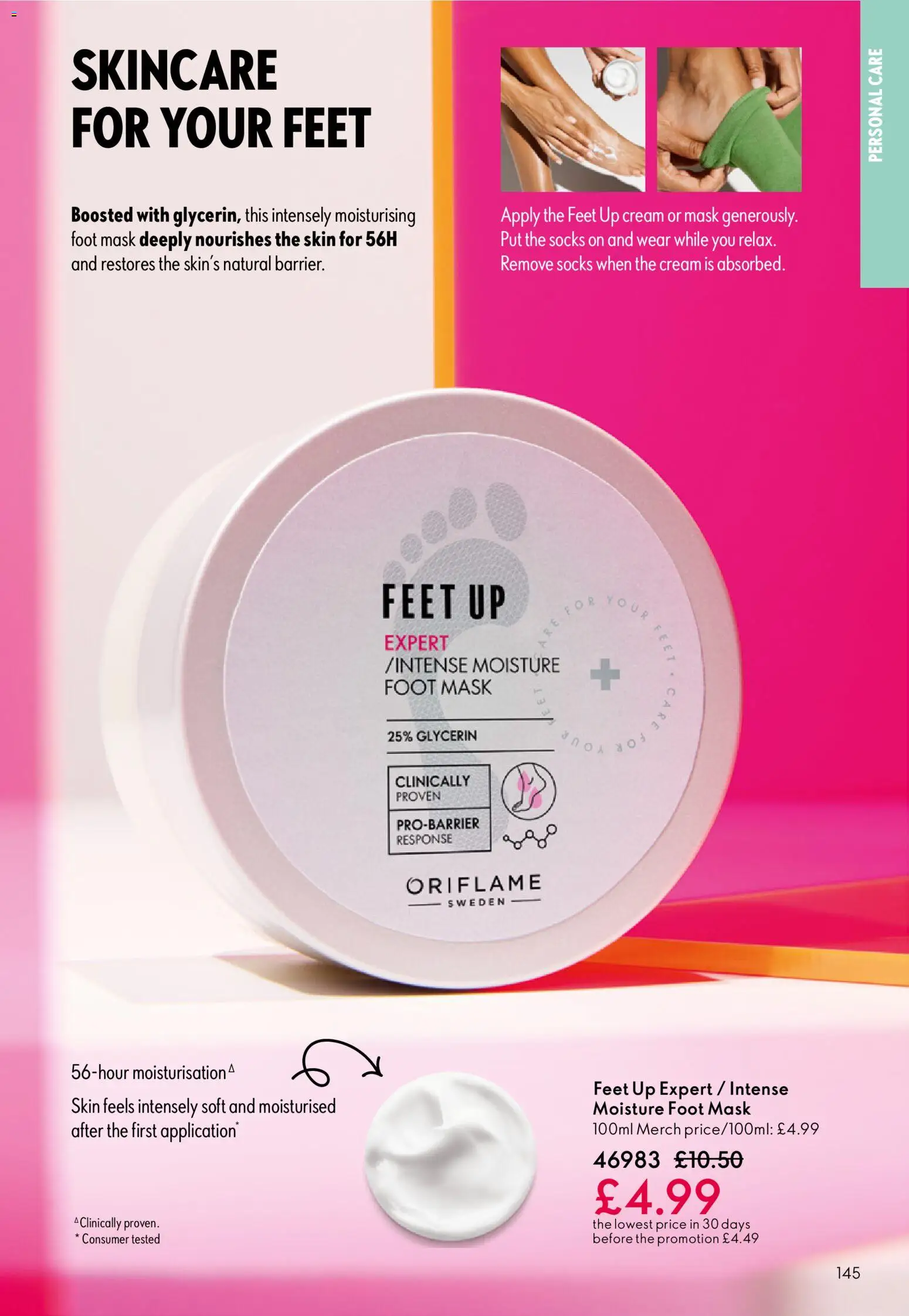 {H1} | Page: 145 | Products: Mask, Socks, Cream