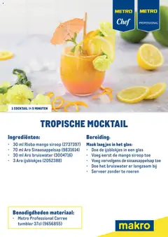 Makro - Menu kaart - Voorbeeld van een folder van Makro, geldig van 28.07.2025 | Pagina: 29 | Producten: Citrompótló tabletta, Mango
