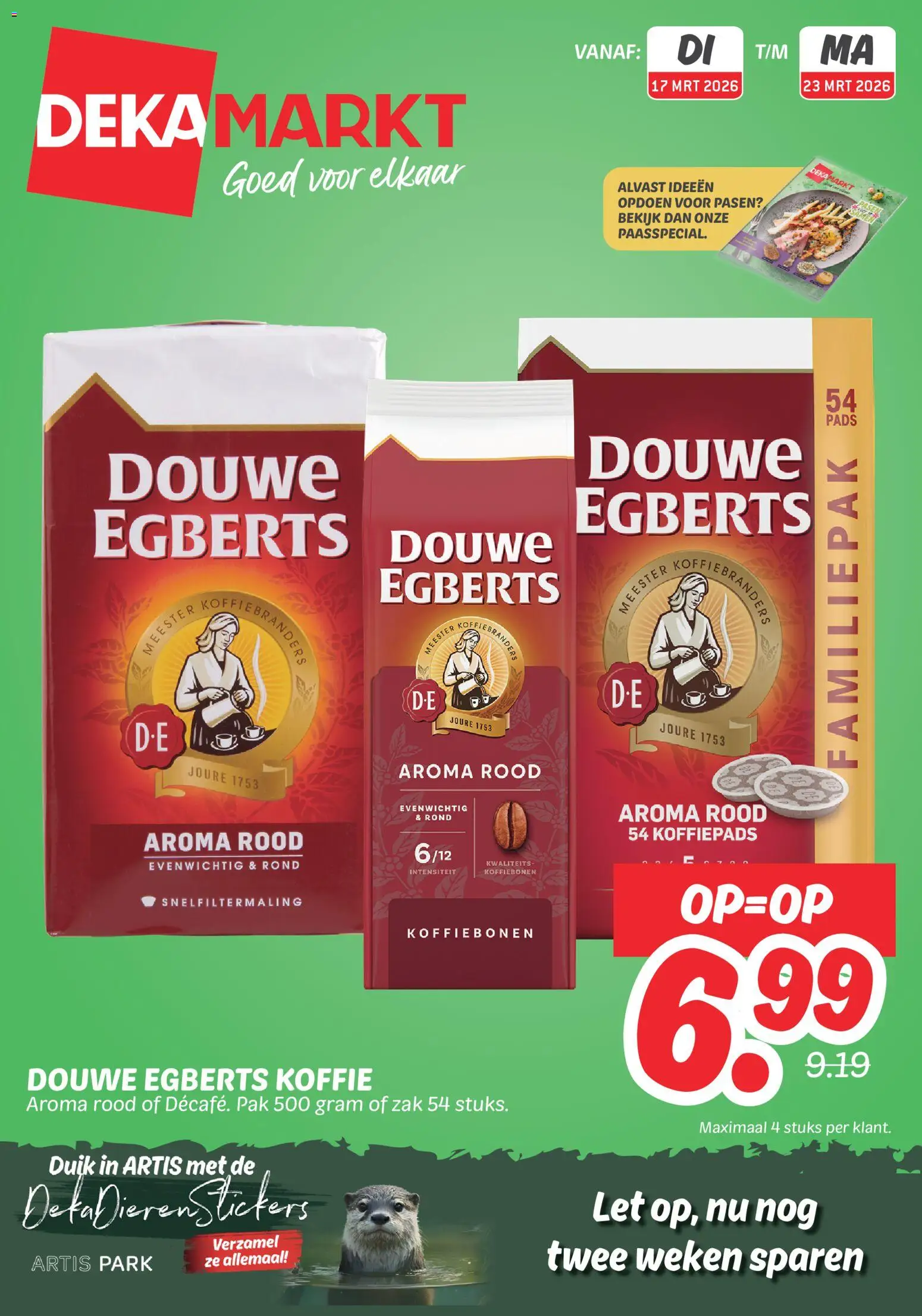 {H1} | Pagina: 1 | Producten: Koffie, Koffiepads, Zak, Stickers