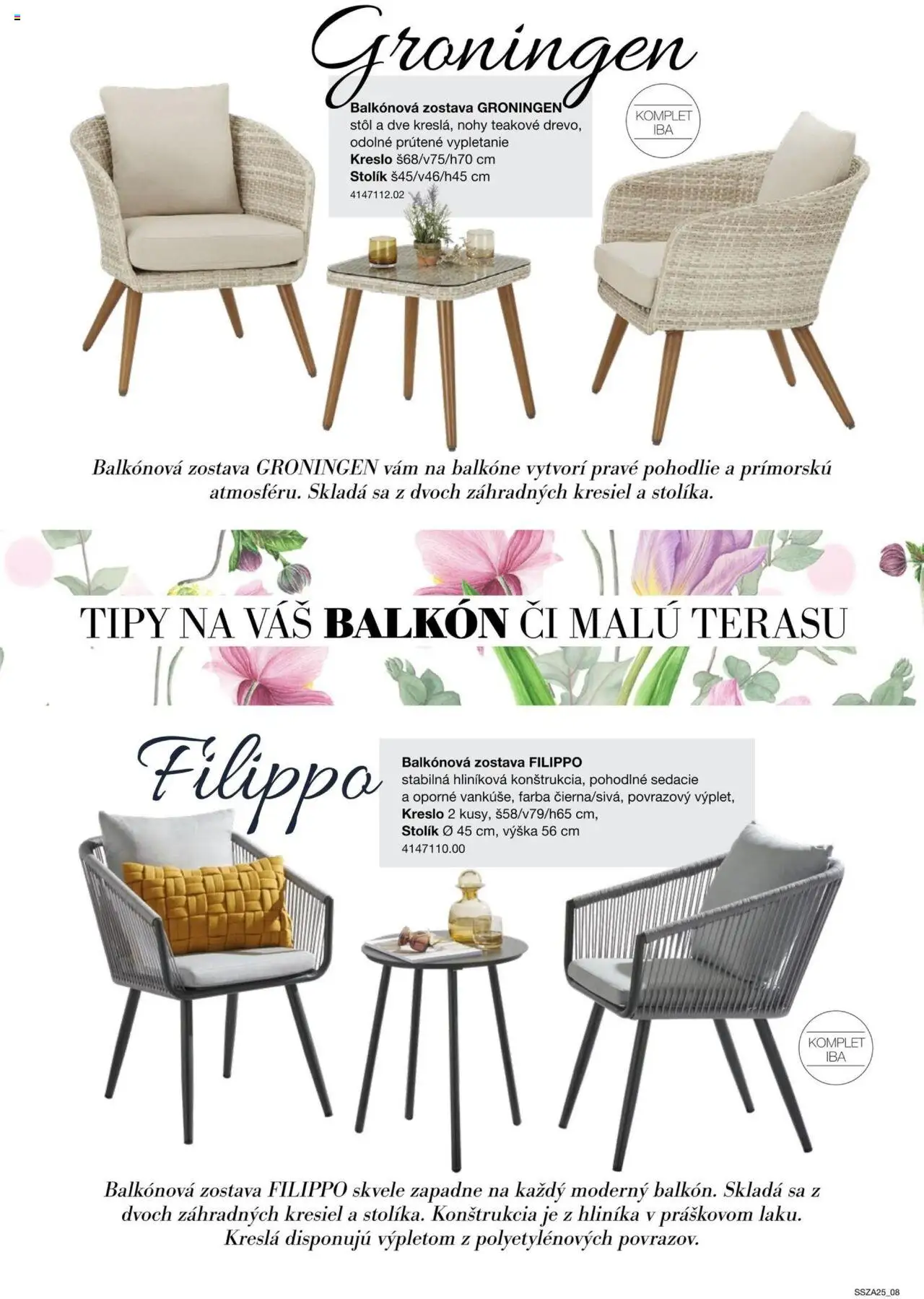 Nové Sconto nábytok akcie – leták je platný od 21.02.2025 | Strana: 8 | Produkty: Kreslá, Stôl, Stolík