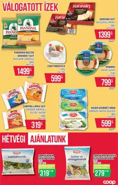 COOP akciós ujság - amely érvényes a következő dátumtól: 07.08.2025 | Oldal: 8 | Termékek: Zöldségkeverék, Szendvics, Parenyica, Sajt