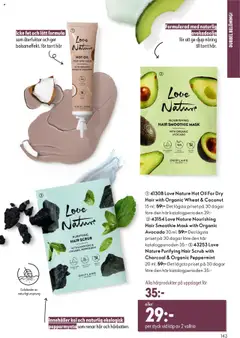 43154 Love Nature Nourishing Hair Smoothie Mask with Organic Avocado, Nourishing hair smoothie mask with organic avocado, 30 ml. - Förhandsvisning av reklamblad från butik Oriflame aktuell från 08.10.2025 | Sida: 143 | Produkter: Avocado, Mask