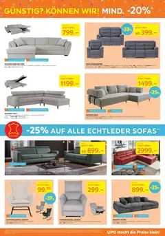 Lipo aktionen ab 24.03.2026 gültig | Seite: 3 | Produkte: Kissen, Sessel, Fernsehsessel, Bigsofa