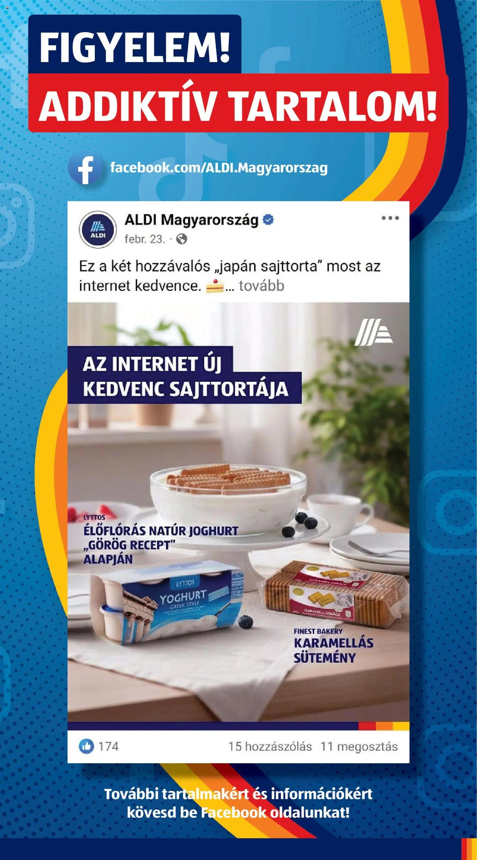 Aldi akciós ujság - amely érvényes a következő dátumtól: 12.03.2026 | Oldal: 43 | Termékek: Sajttorta, Joghurt, Sütemény
