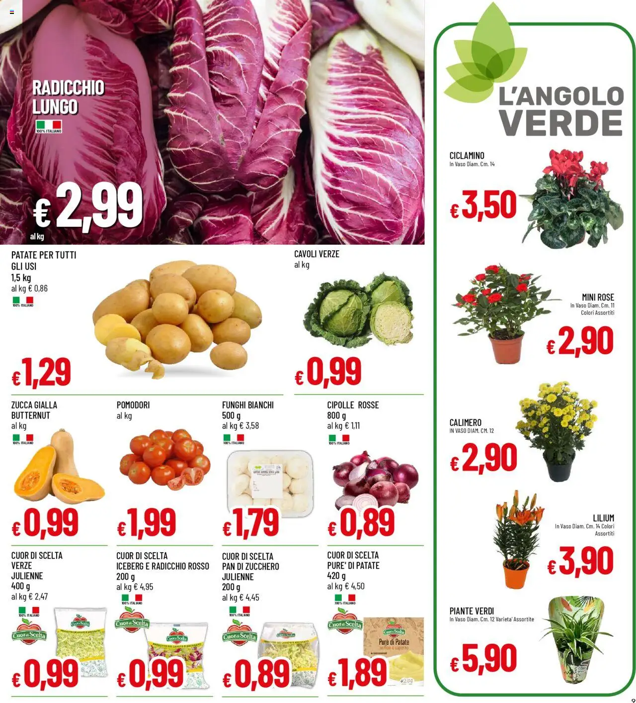 Volantino Galassia del 09.10.2025 | Pagina: 9 | Prodotti: Cipolle, Zucchero, Pomodori, Funghi