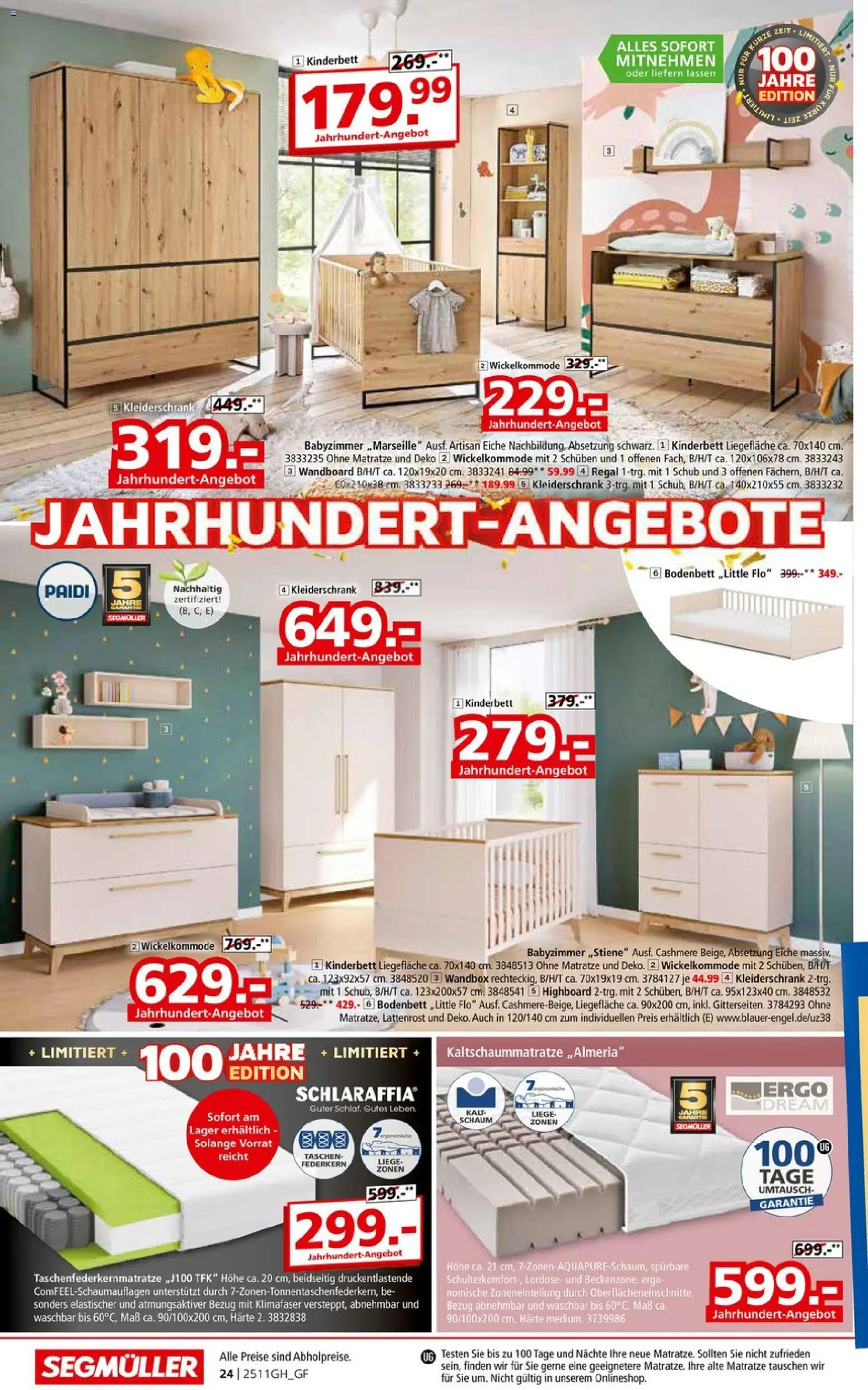 Segmüller Prospekt 	 – gültig ab 01.11.2025 | Seite: 36 | Produkte: HIghboard, Wandboard, Lattenrost, Regal