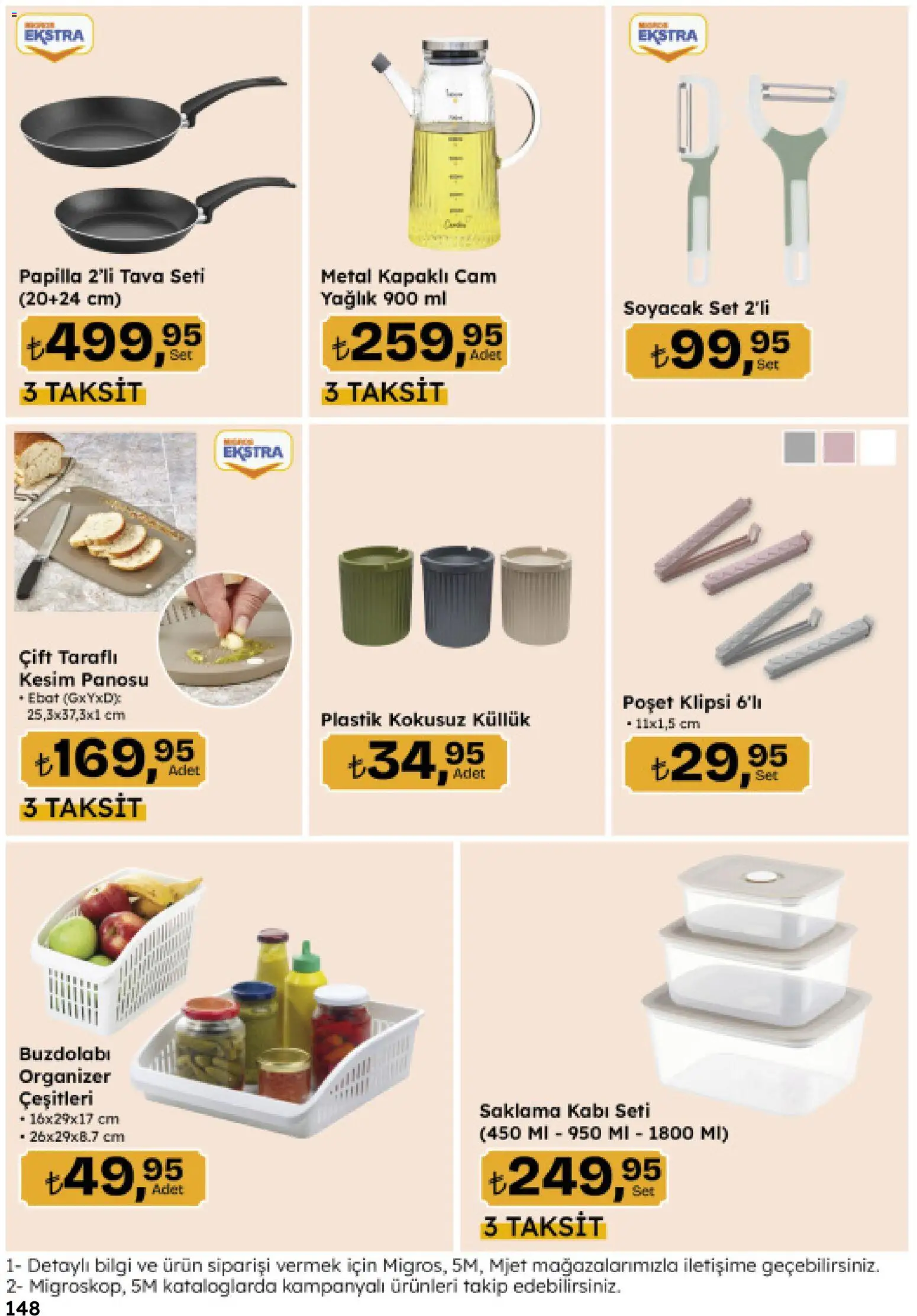 Migros Katalog - Migroskop - 16.04.2026 tarihinden itibaren geçerlidir | Sayfa: 148 | Ürünler: Çift taraflı, Tava seti, Buzdolabı