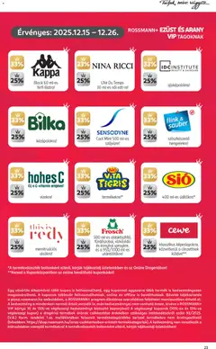 hohes C, Élj a C-vitamin erejével! vizekre! - amely érvényes a következő dátumtól: 15.12.2025 | Oldal: 25 | Termékek: Szőlő, Roller, Vízkőoldó, Hohes c