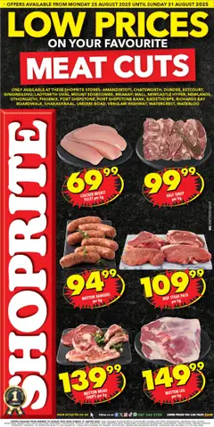 Preview of Shoprite specials valid from 25.08.2025