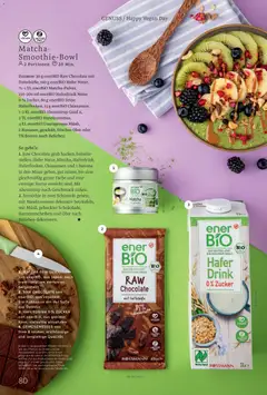 Hafer Drink 0% Zucker, Haferdrink 0% Zucker von enerBiO, aus ganzem Korn, vielseitig einsetzbar ab 01.01.2026 gültig | Seite: 80